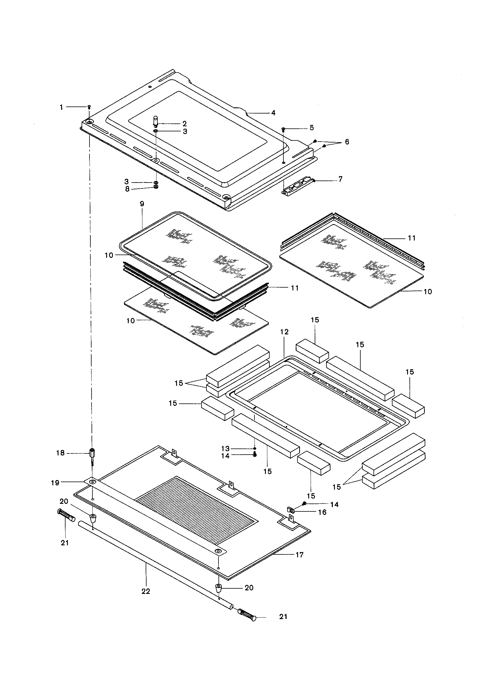 Bosch HBL535 door diagram