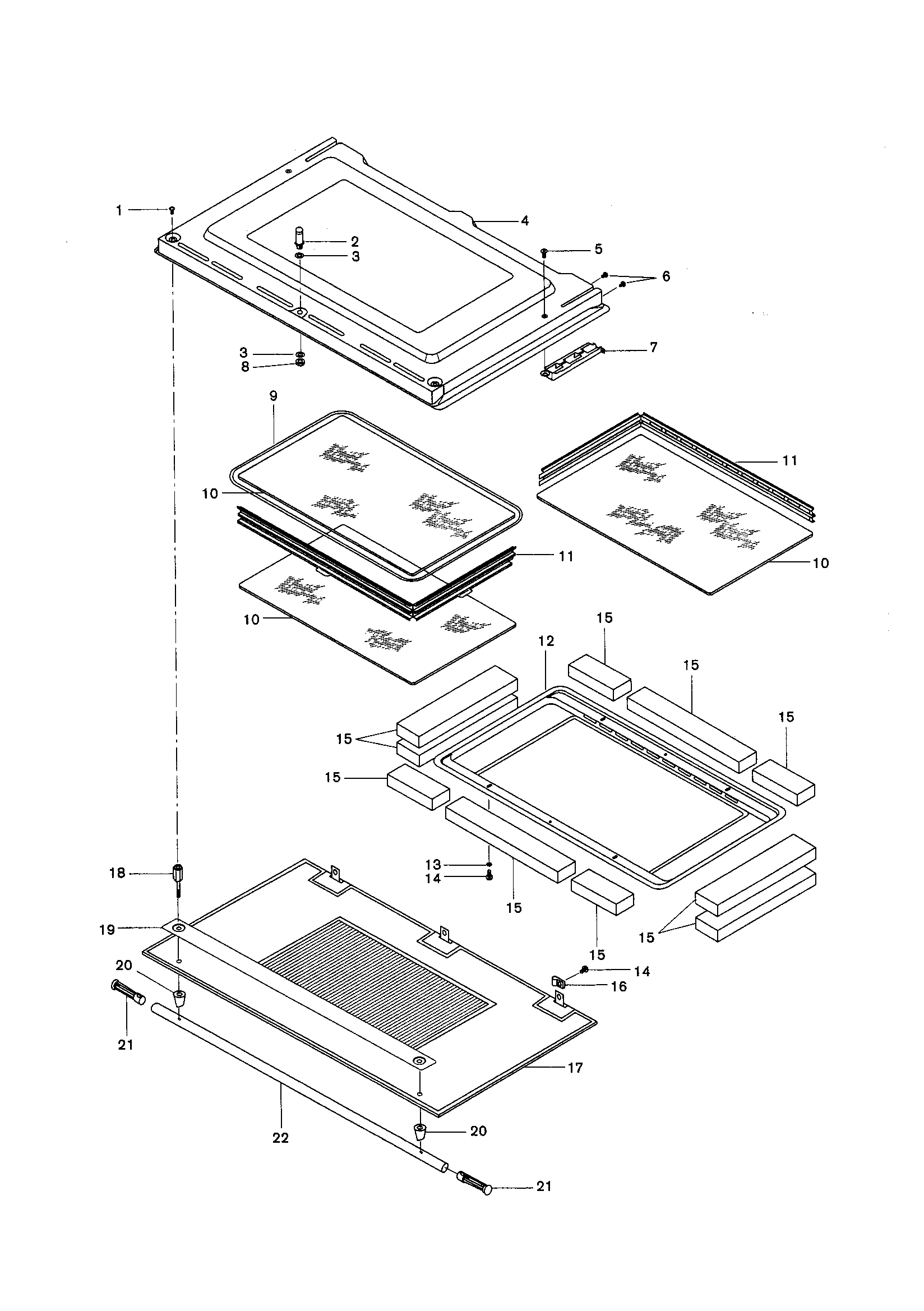 Bosch HBL536 door diagram