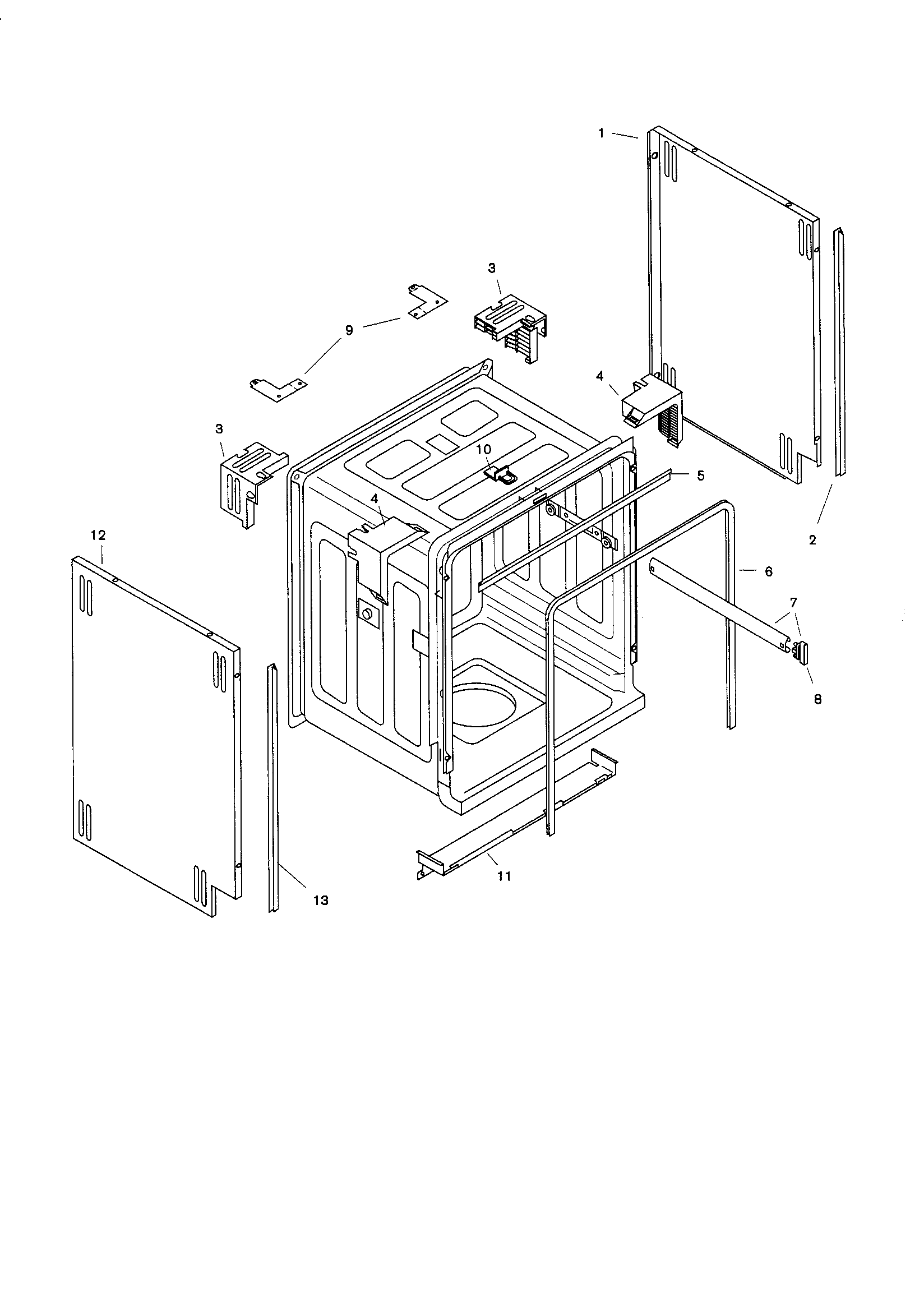 Bosch SHU4022UC/06 tank assembly diagram