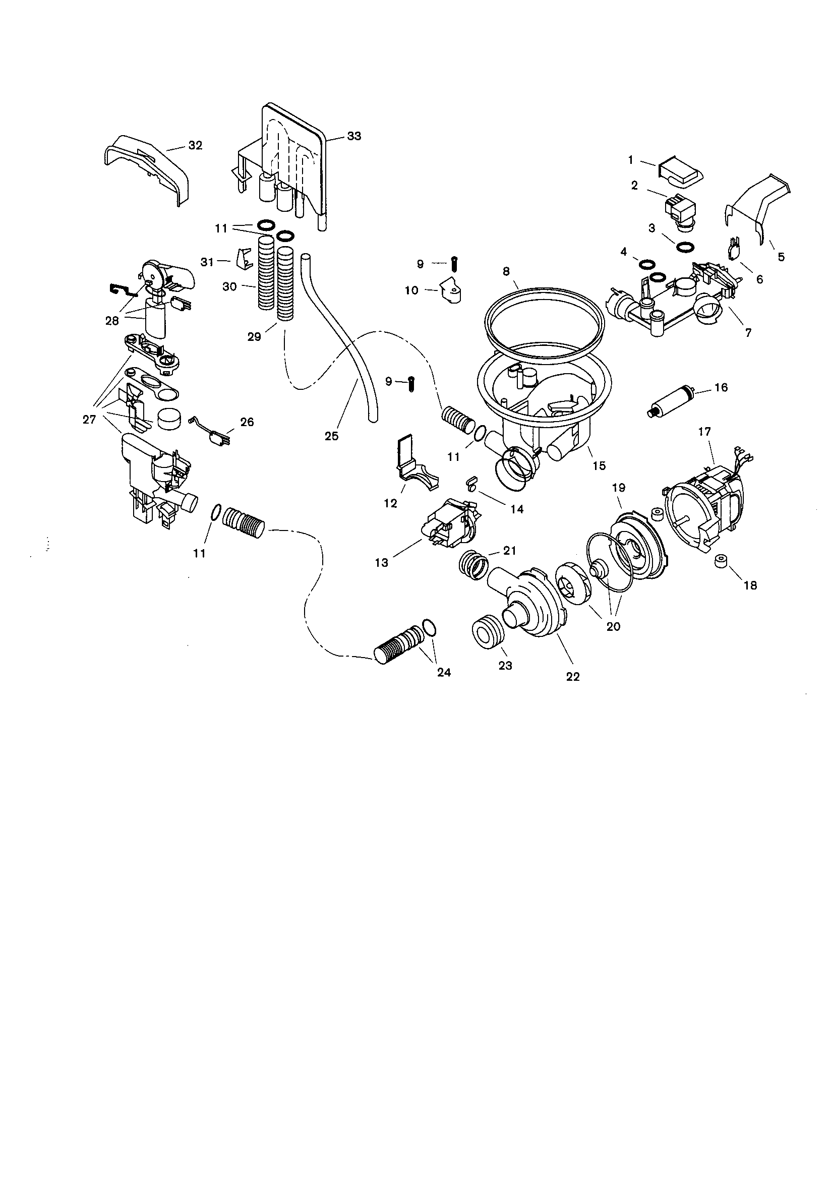 Bosch SHU4022UC/06 component assemblies diagram