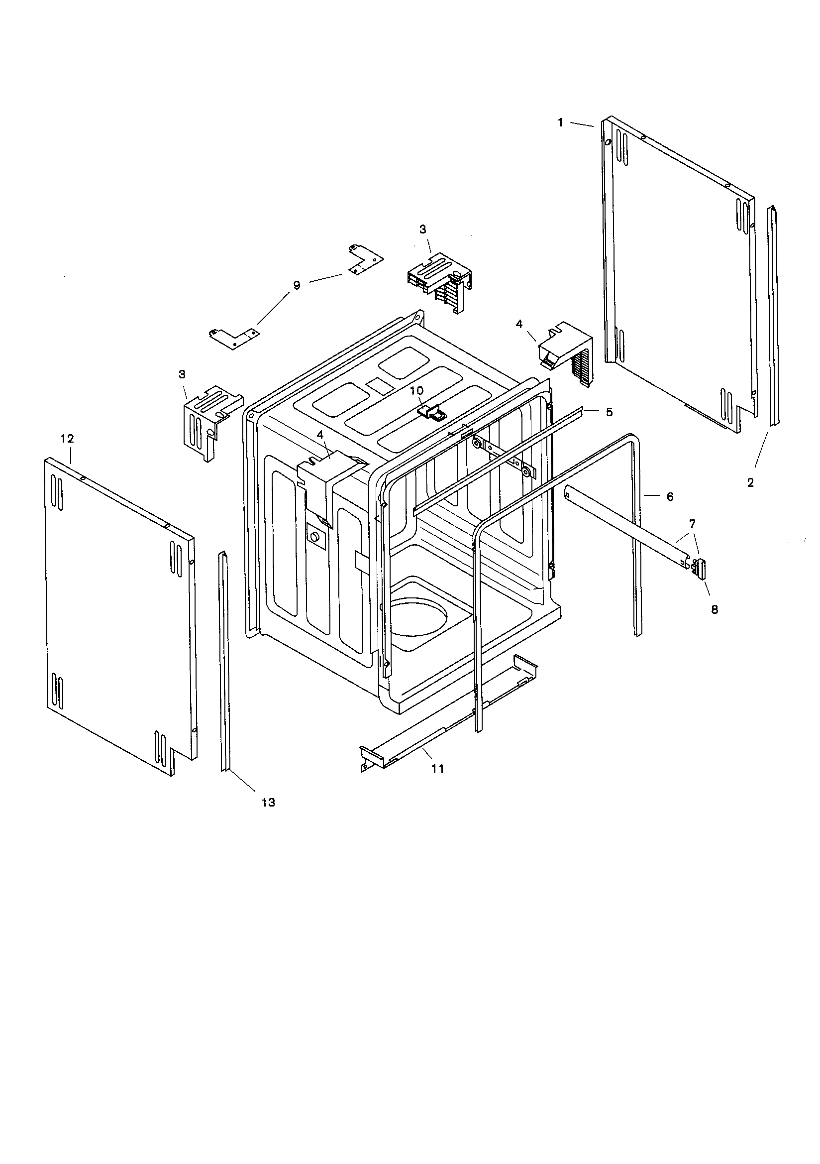 Bosch SHU4312 tank assembly diagram