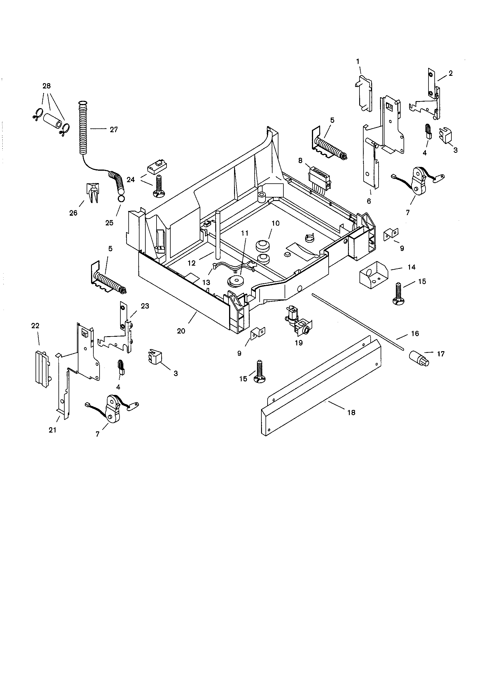 Bosch SHU4312 base diagram