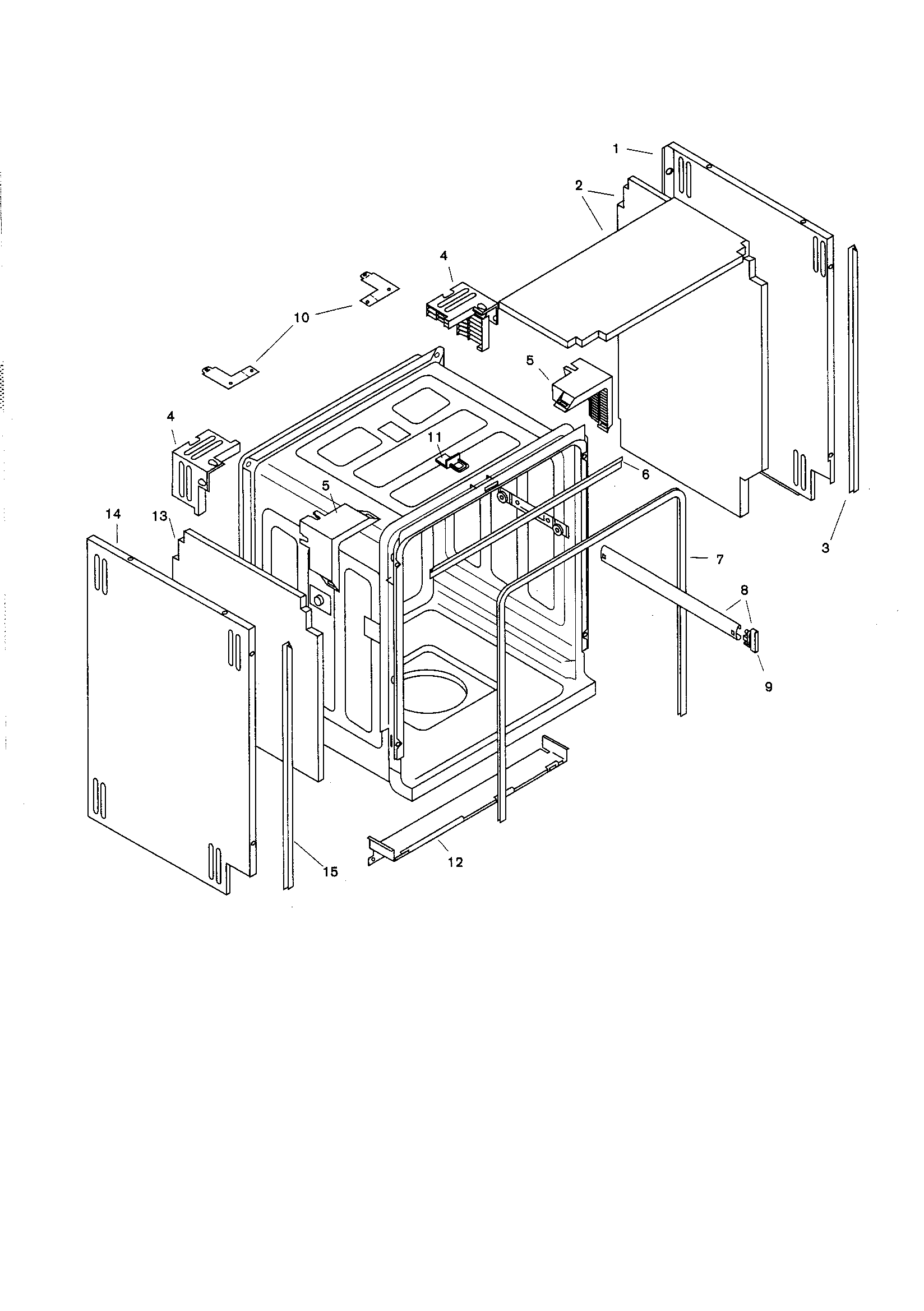 Bosch SHU5316 tank assembly diagram
