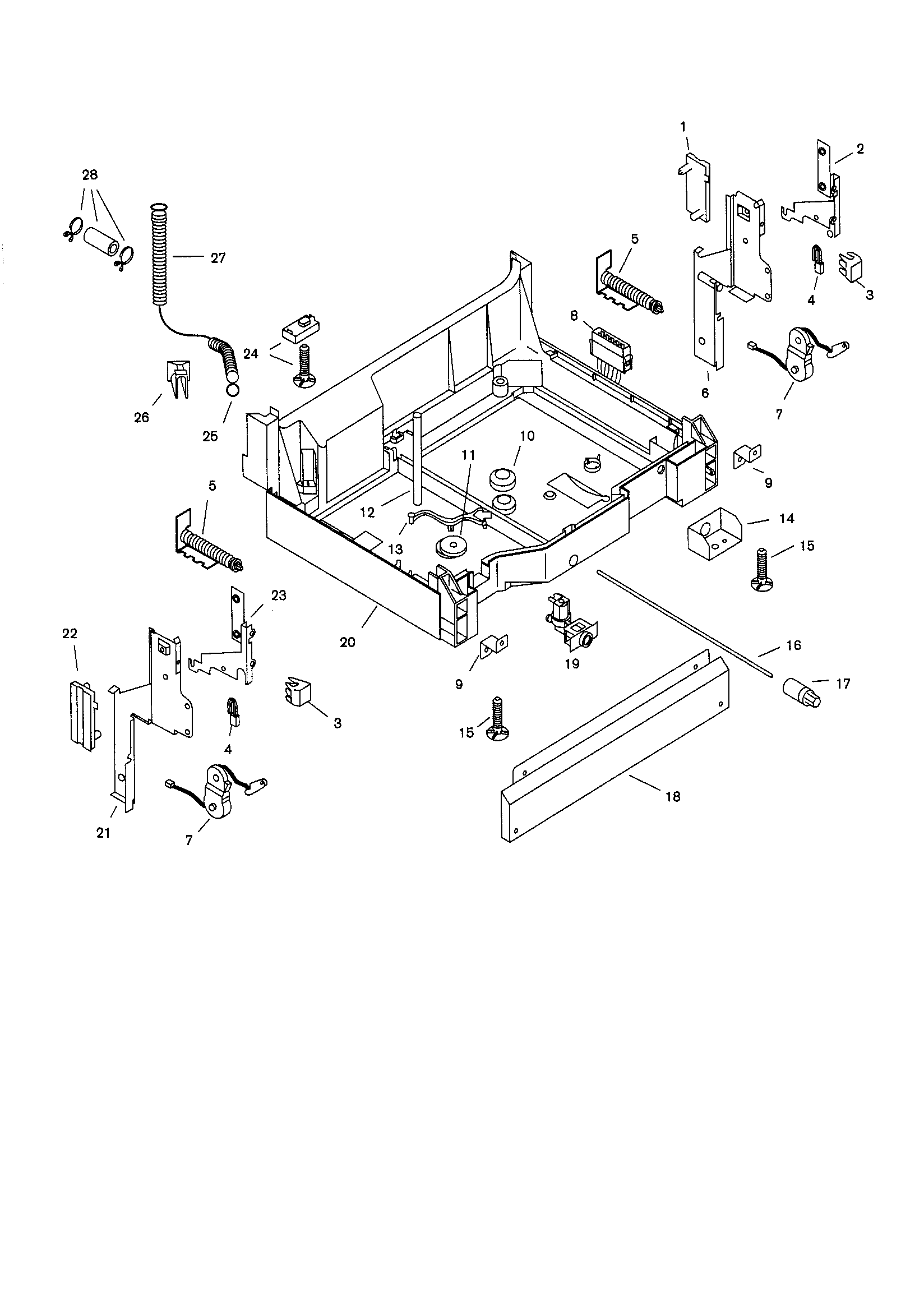 Bosch SHU5316 base diagram