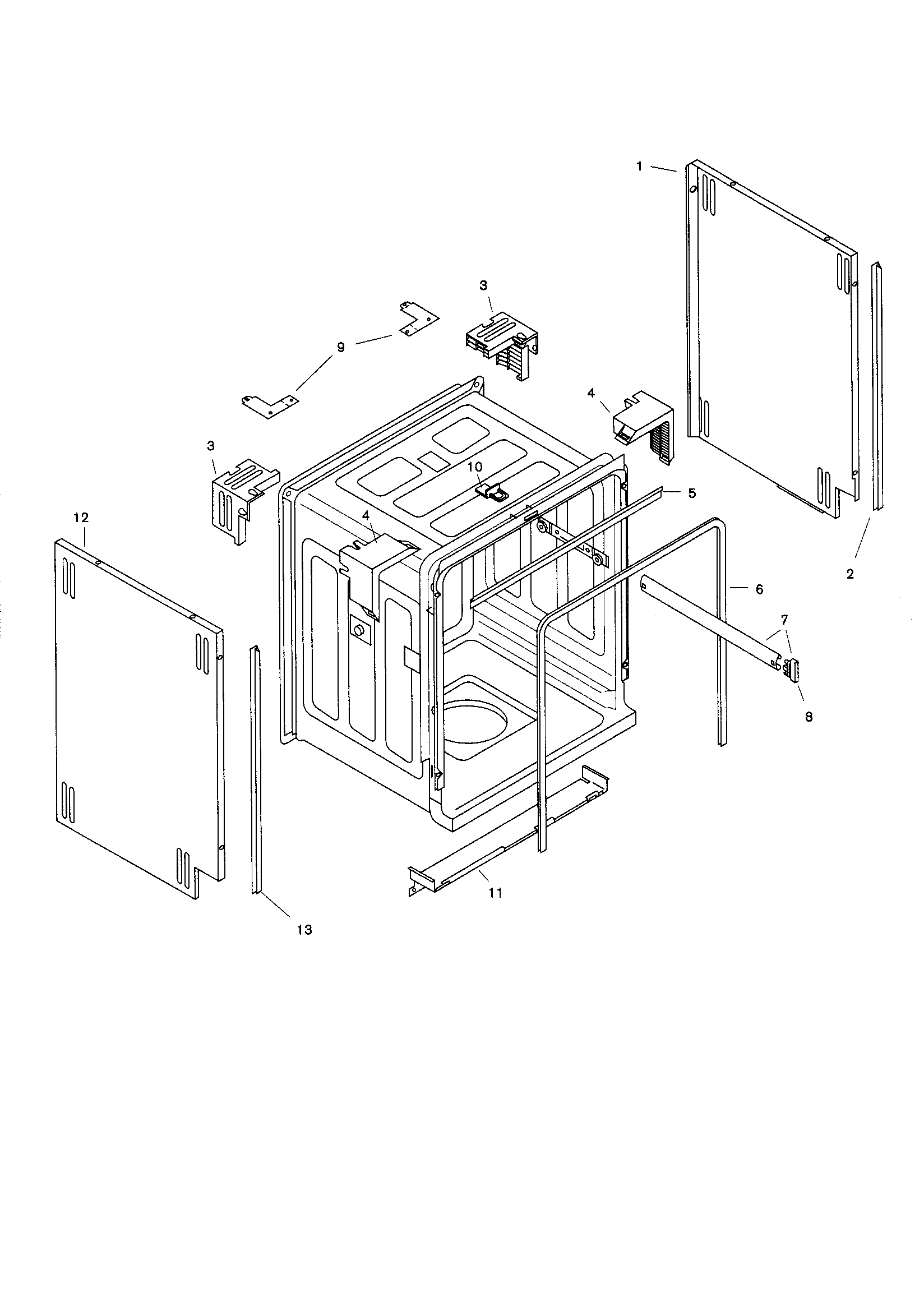 Bosch SHV4303 tank assembly diagram