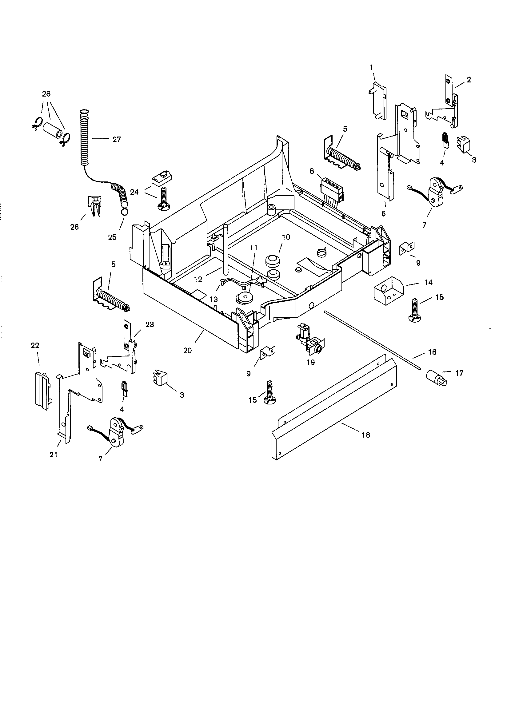 Bosch SHV4303 base diagram