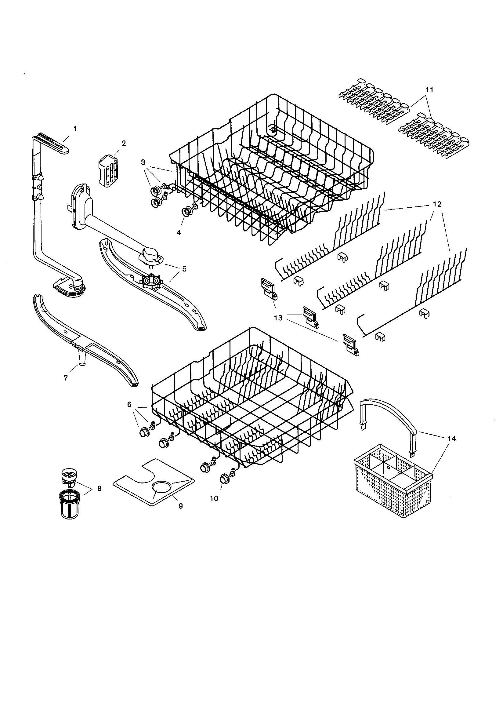 Bosch SHV4303 racks diagram