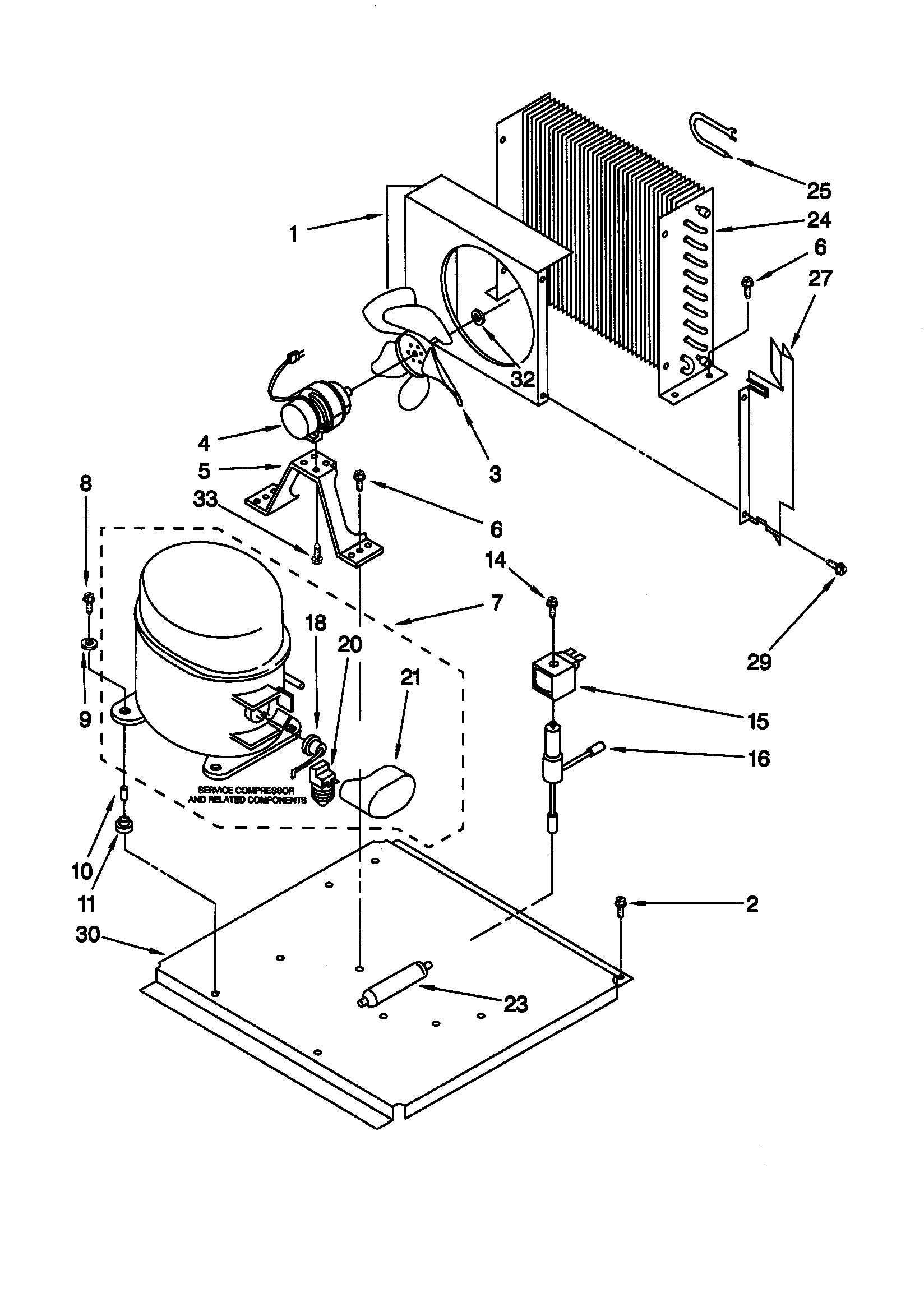 KitchenAid KUIS185EBL0 unit diagram