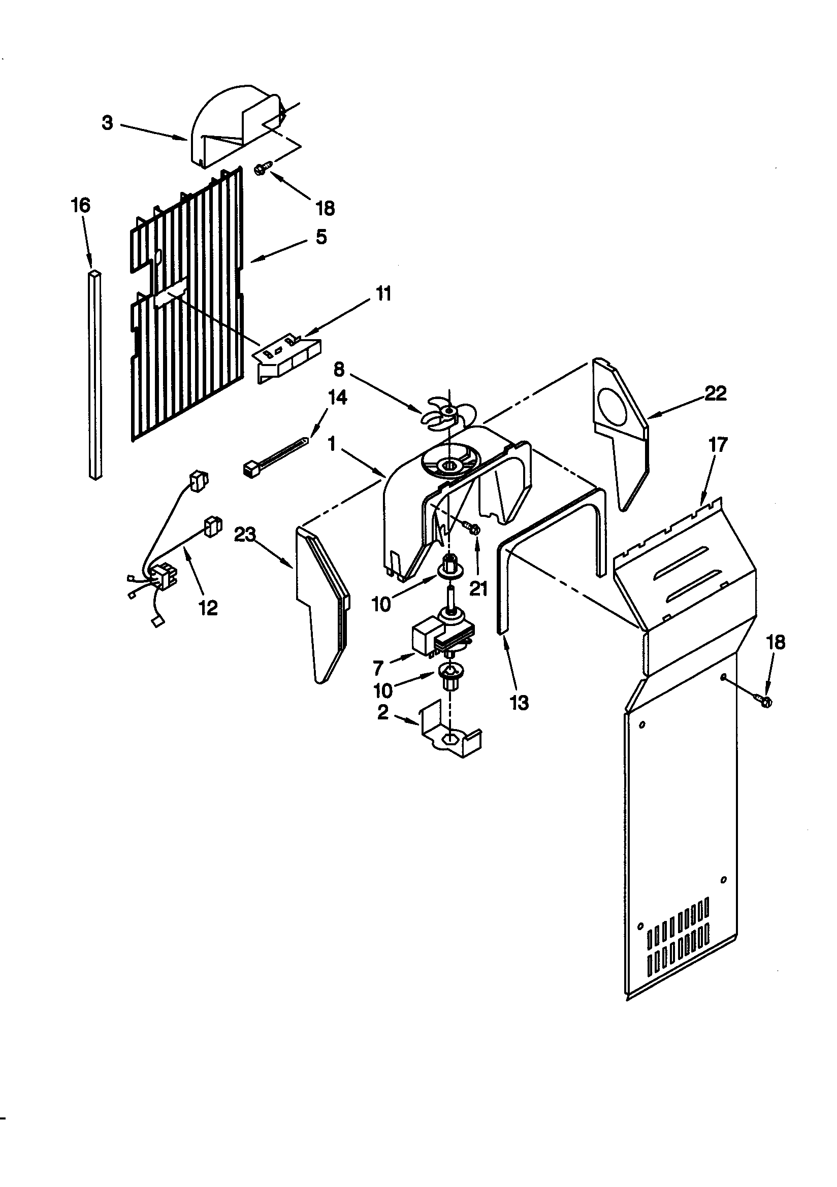 KitchenAid KSRE27FHWH00 air flow diagram