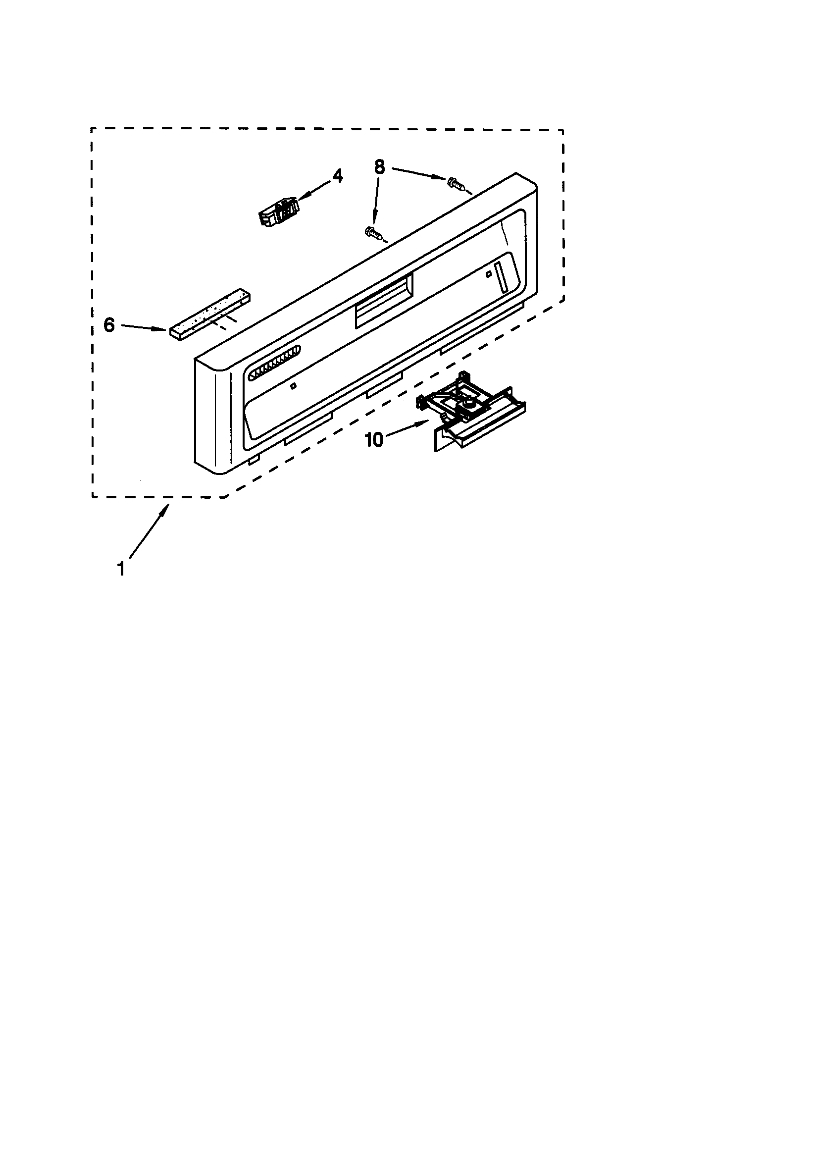 Kenmore 66515984990 control panel diagram