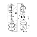 Kenmore 11020912990 agitator/basket/tub diagram