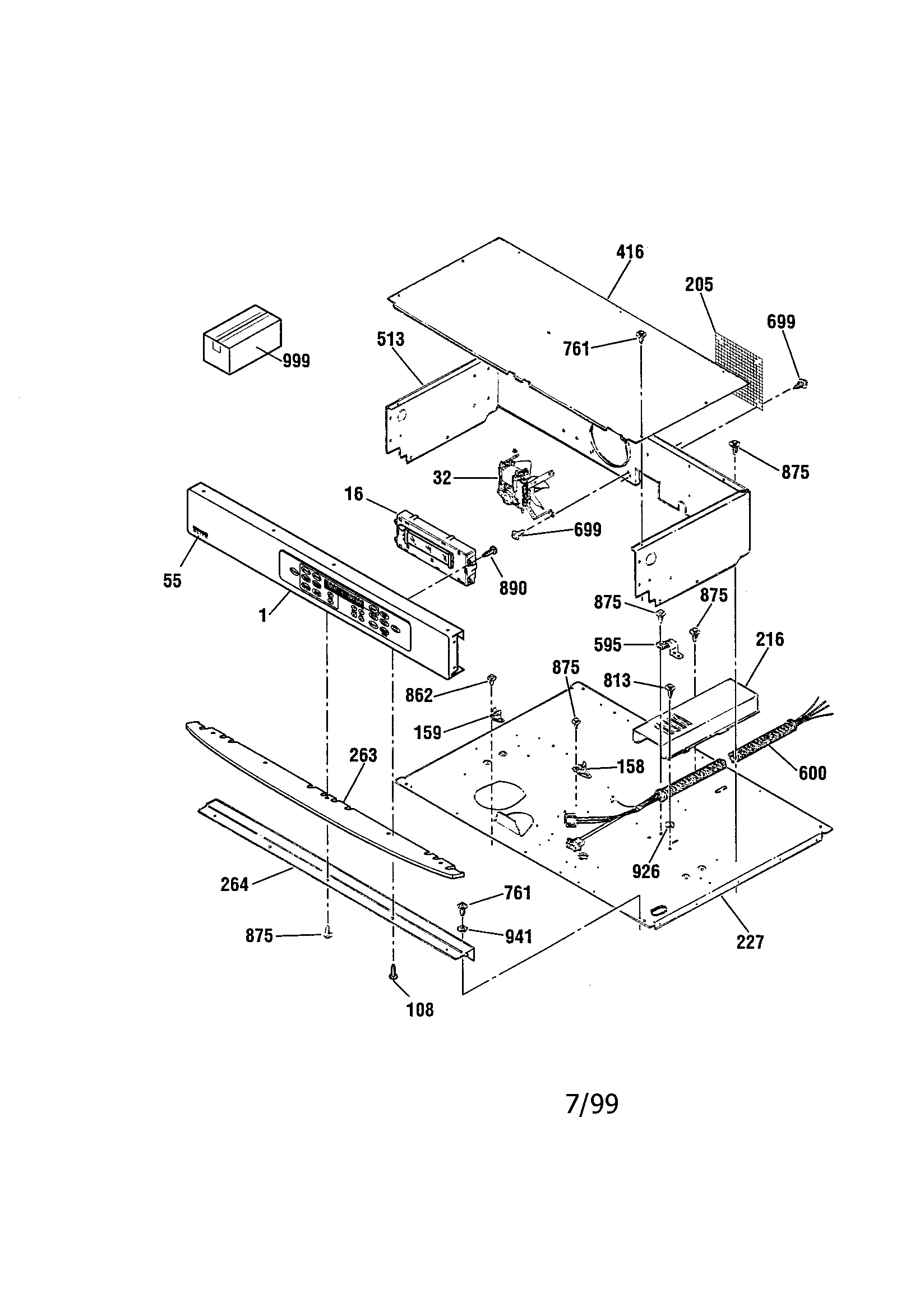 Kenmore Elite 91149003990 control section diagram