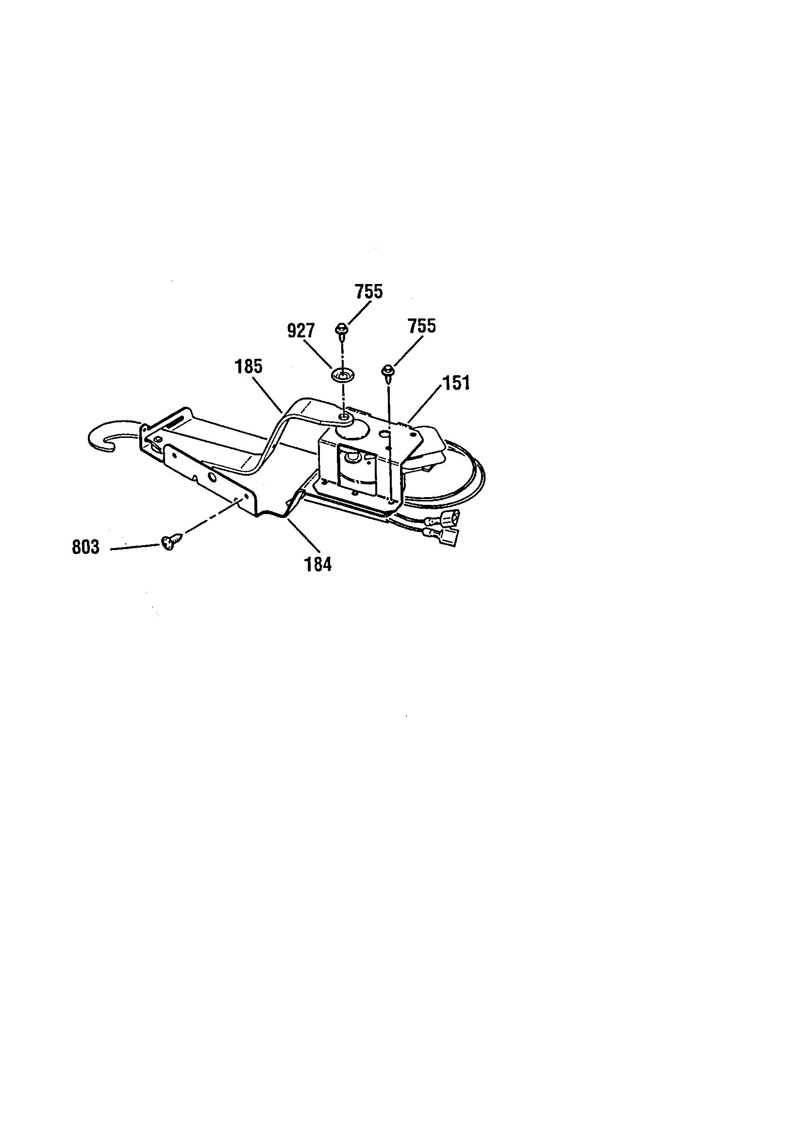 Kenmore 91147489991 door lock diagram