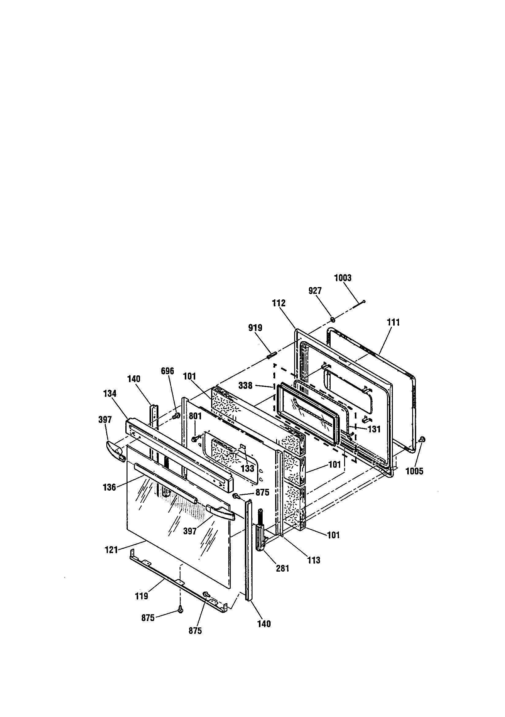 Kenmore 91195292990 door diagram