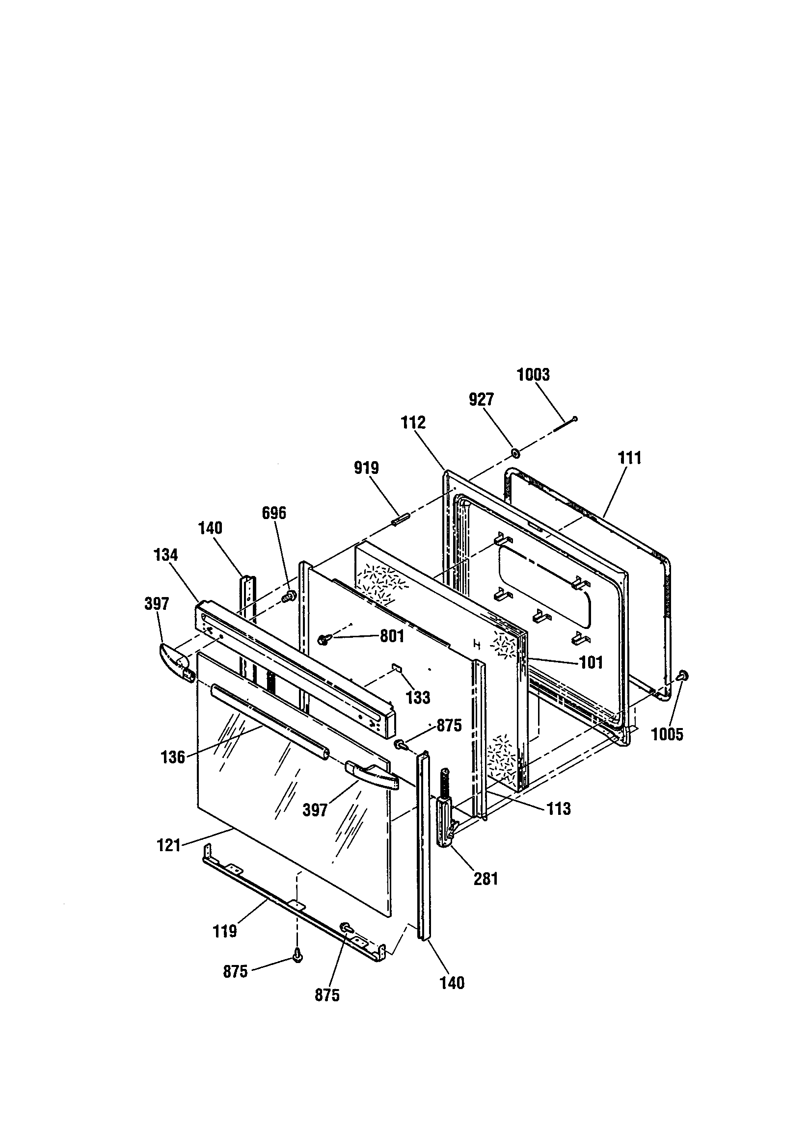 Kenmore 91192408990 door diagram
