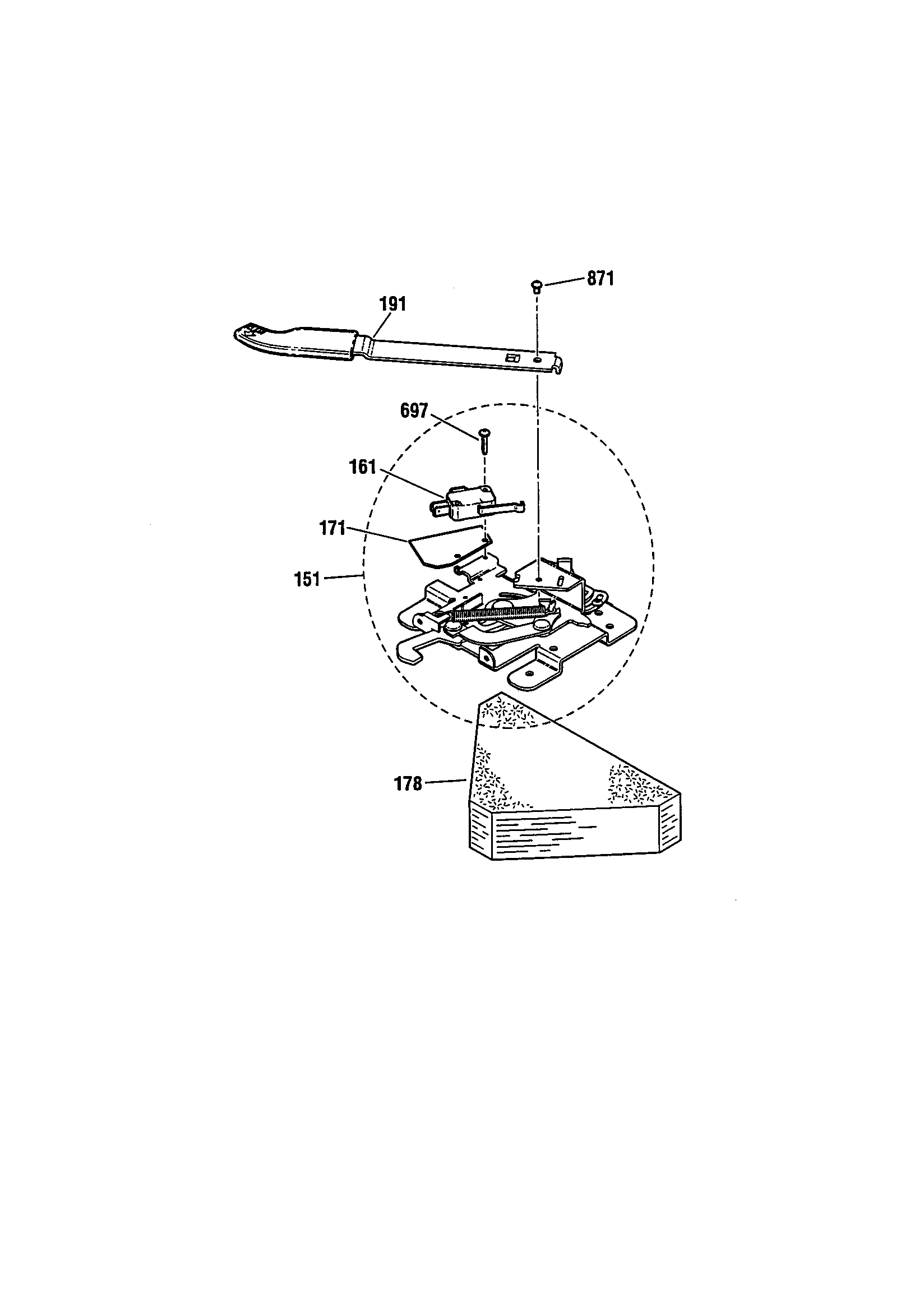 Kenmore 91192408990 door lock diagram