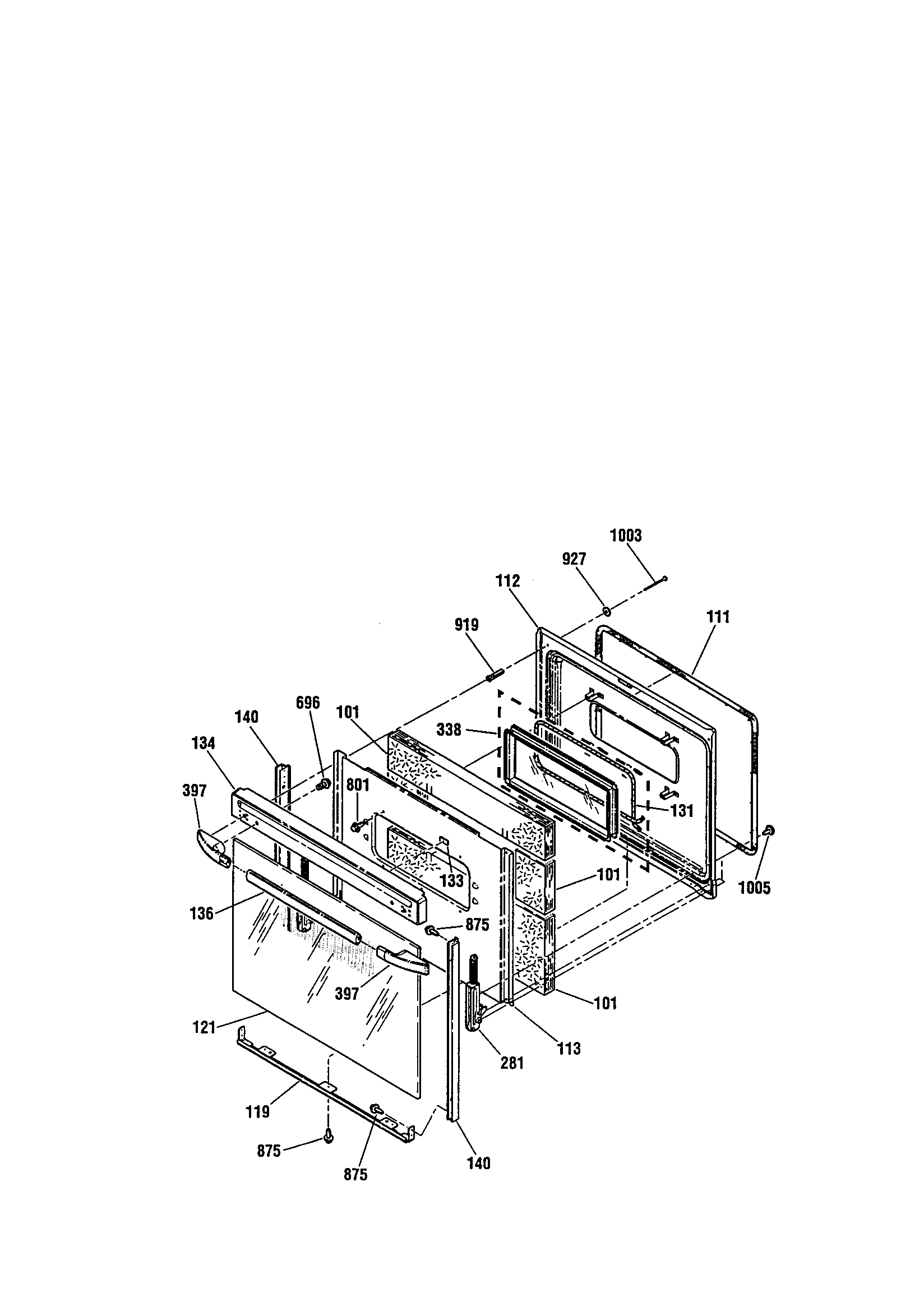 Kenmore 91194497990 door diagram