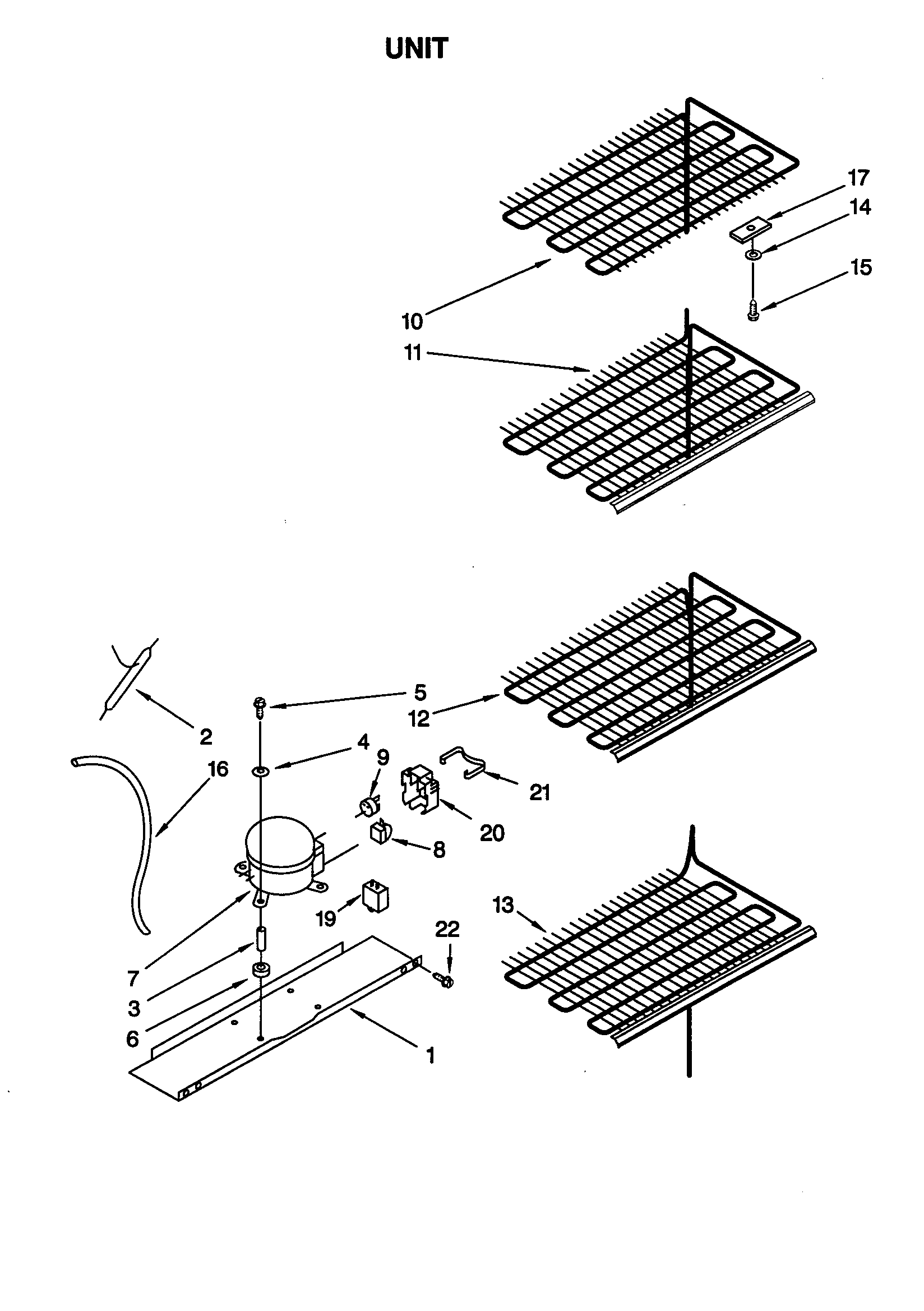 Whirlpool EV150FXGW04 unit diagram