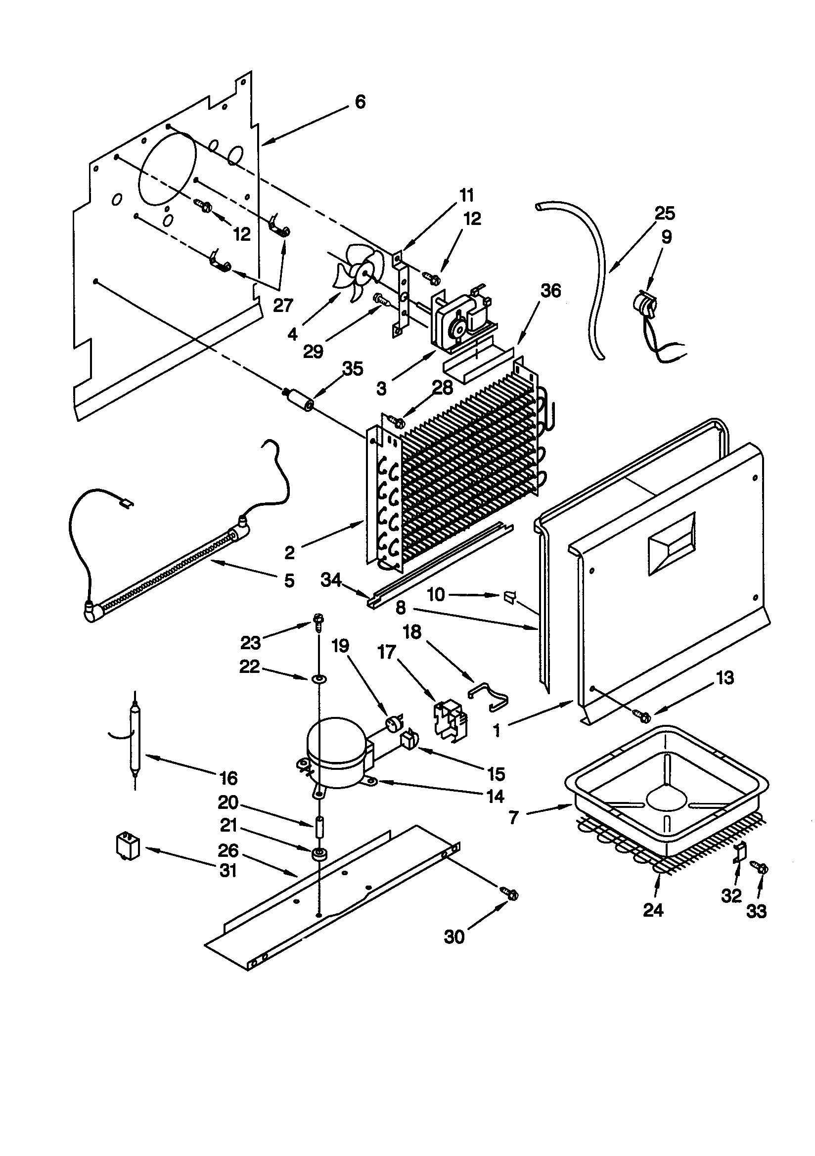 Whirlpool EV170NXGW01 unit diagram