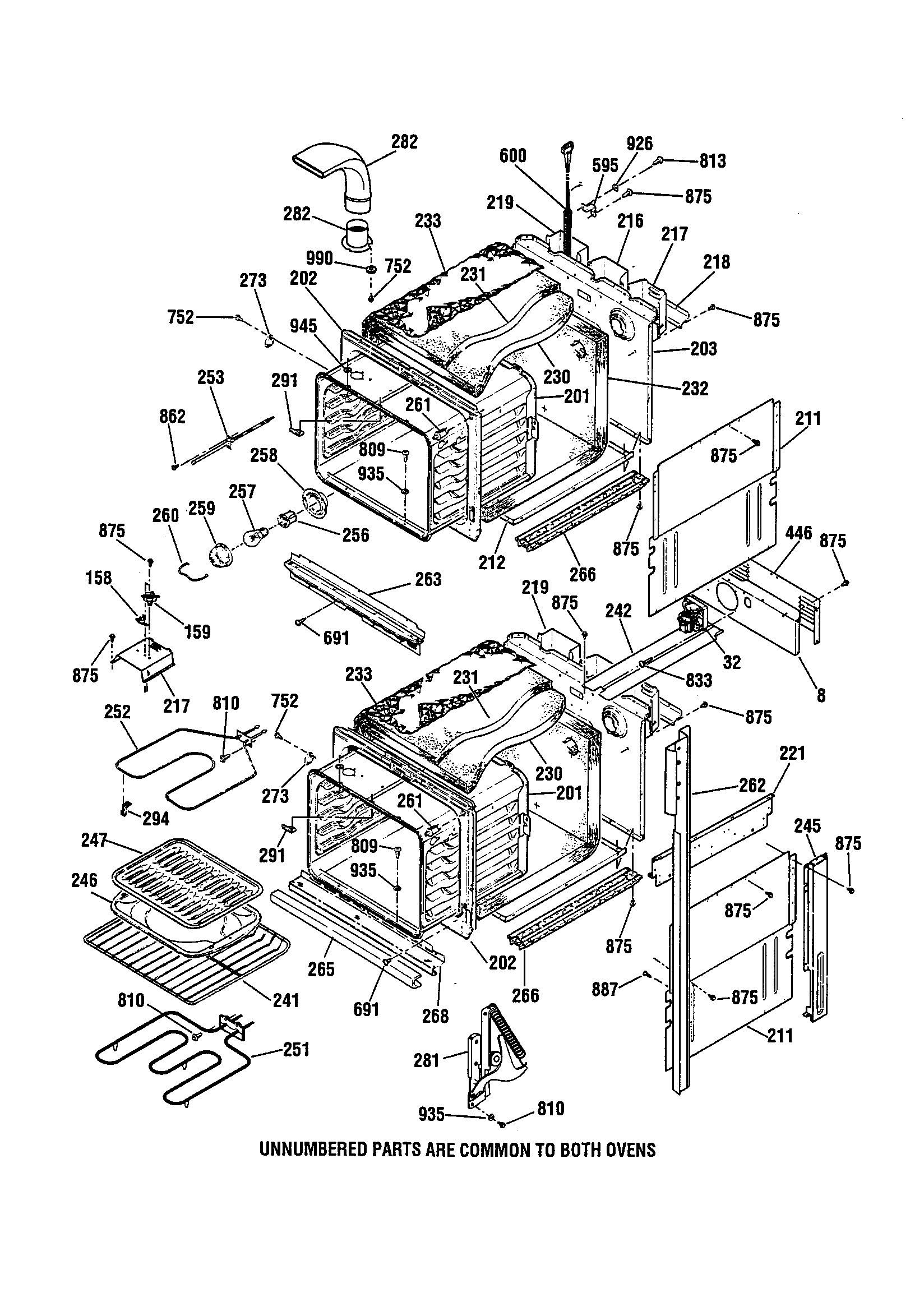 Kenmore 91148485991 body diagram