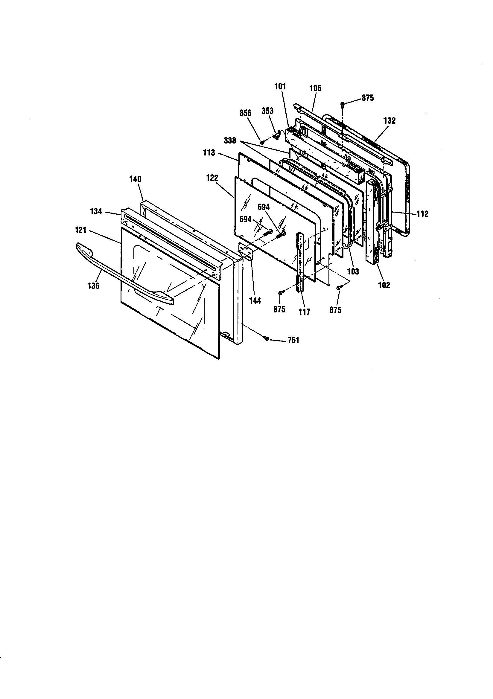 Kenmore 91148485991 door diagram