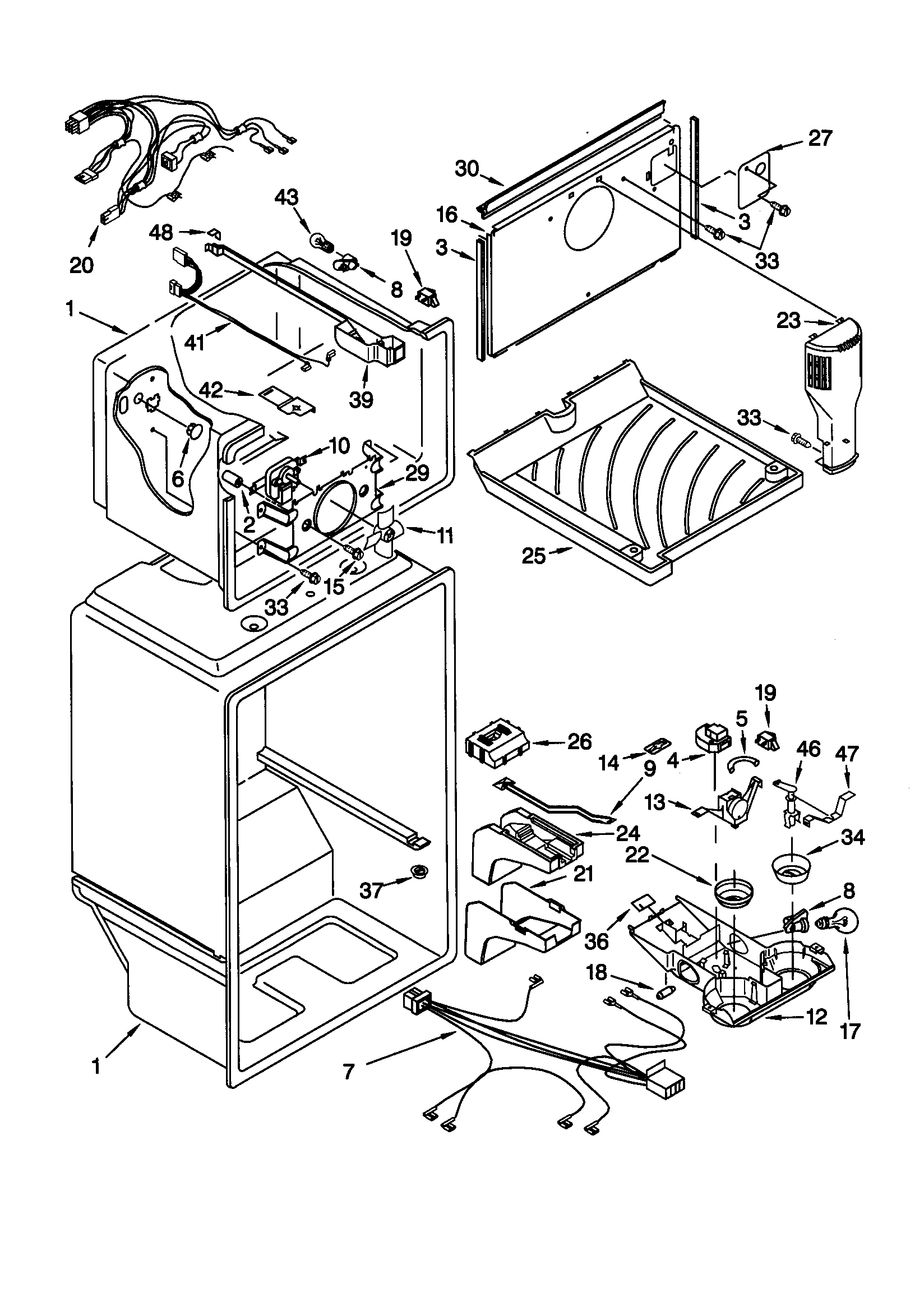 Kenmore 10670272990 liner diagram