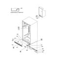 Amana TS122VL-P1306602WL ladders/lower cabinet/rollers diagram