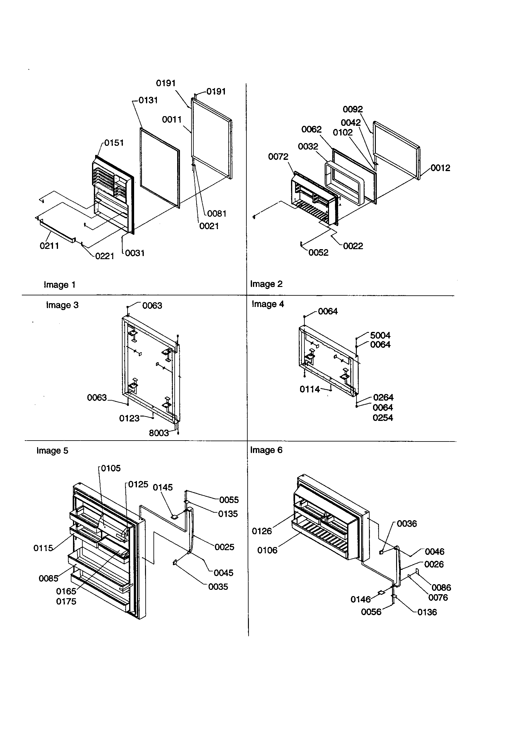 Amana TS22VW-P1306502WW door assemblies diagram