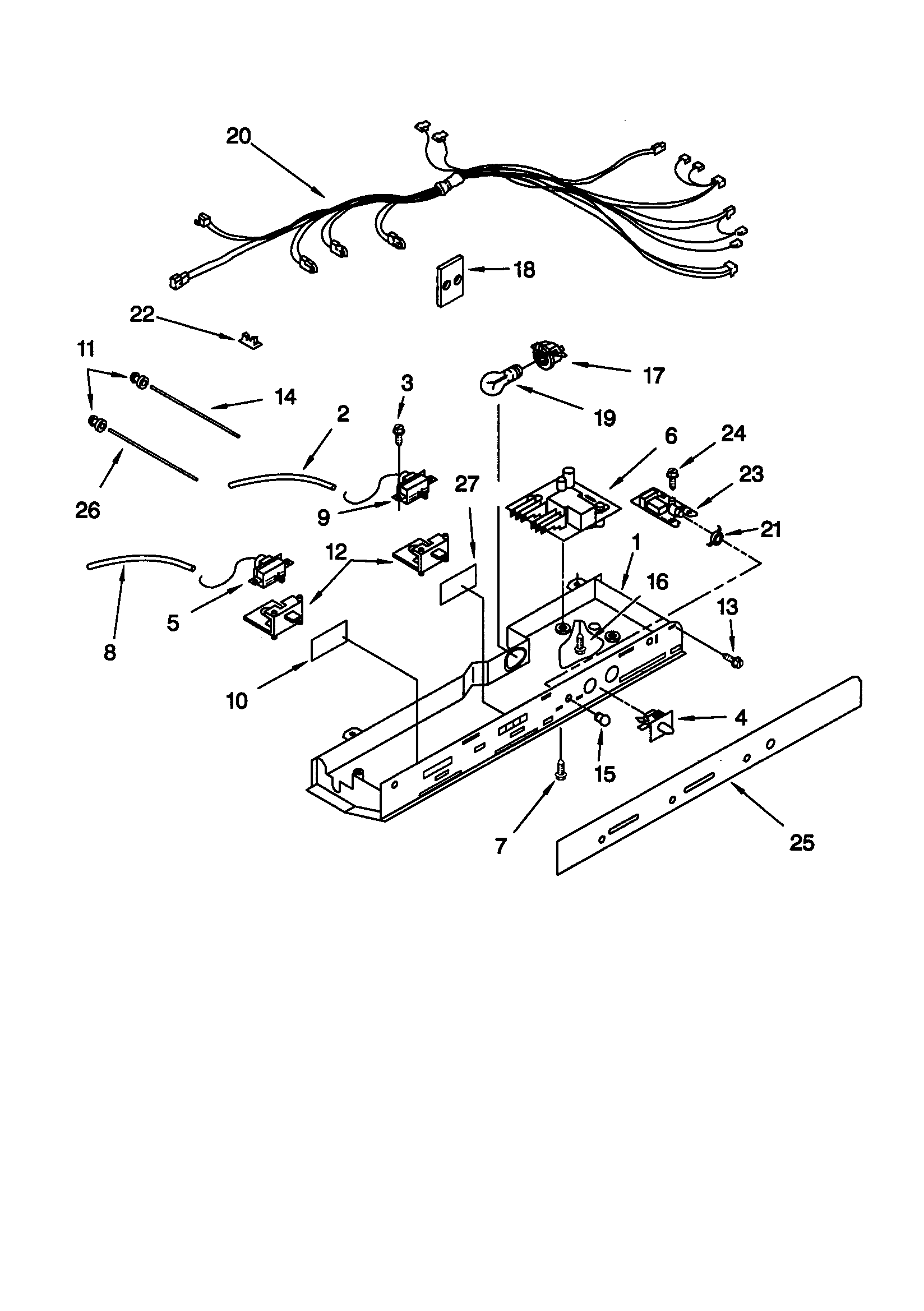 KitchenAid KSRE25FHBT00 control diagram