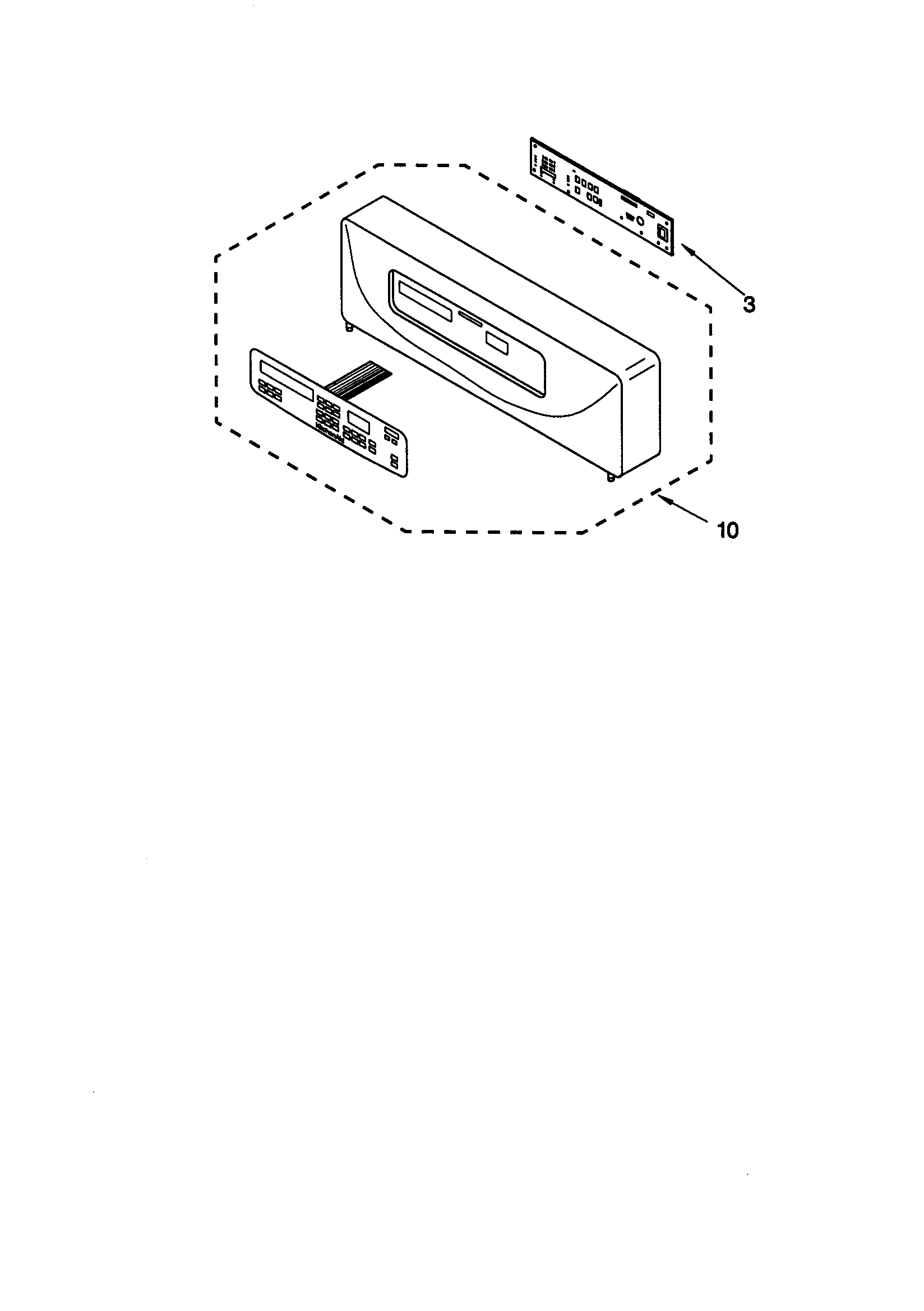 KitchenAid KEMS307GAL0 control panel diagram