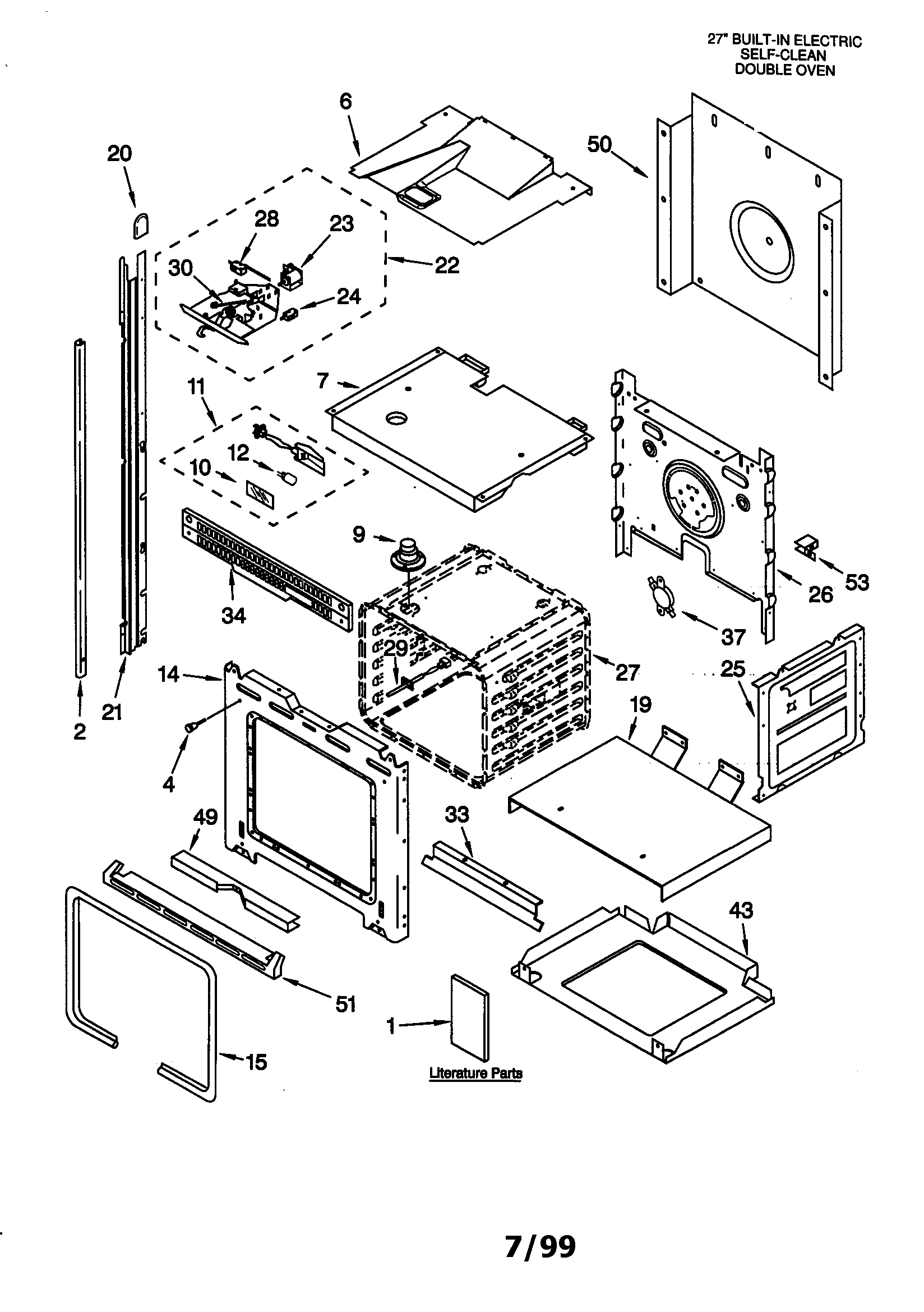 KitchenAid KEBI276DBL7 oven diagram