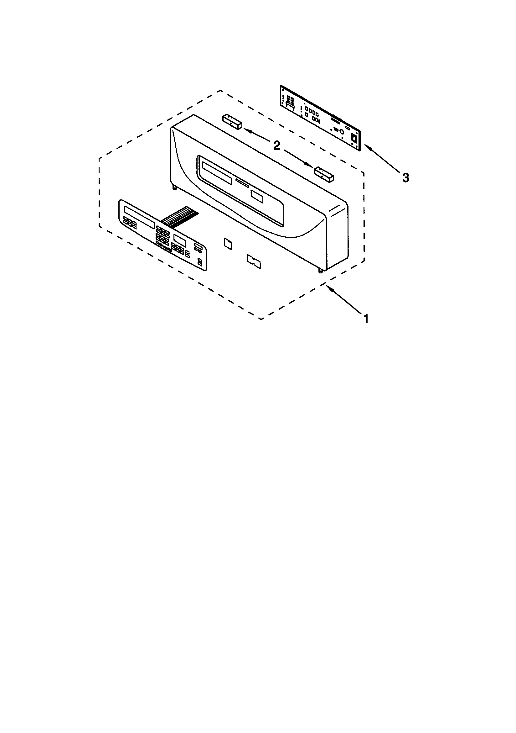 KitchenAid KEBI276DBL7 control panel diagram