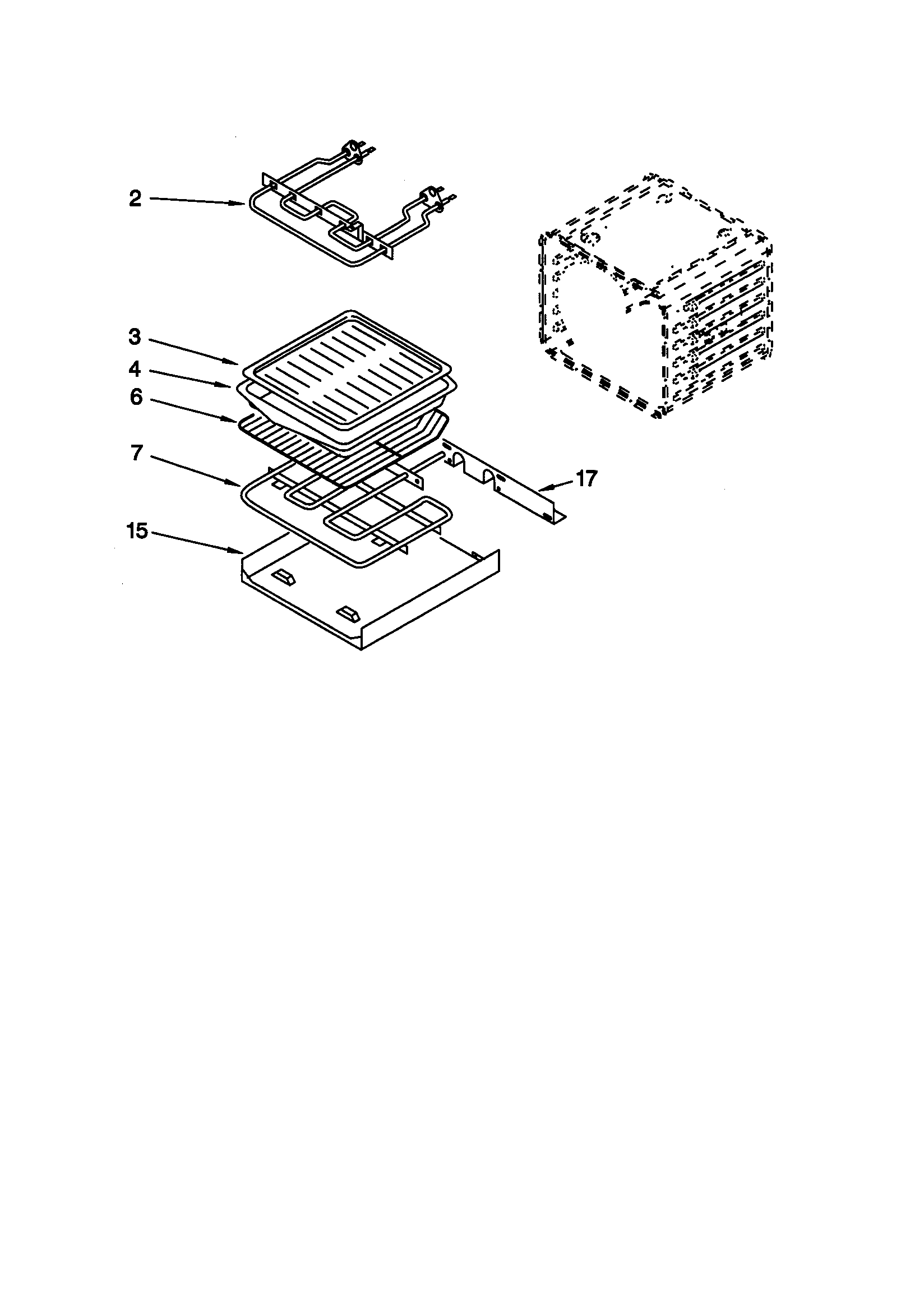 KitchenAid KEBI276DBL7 internal oven diagram
