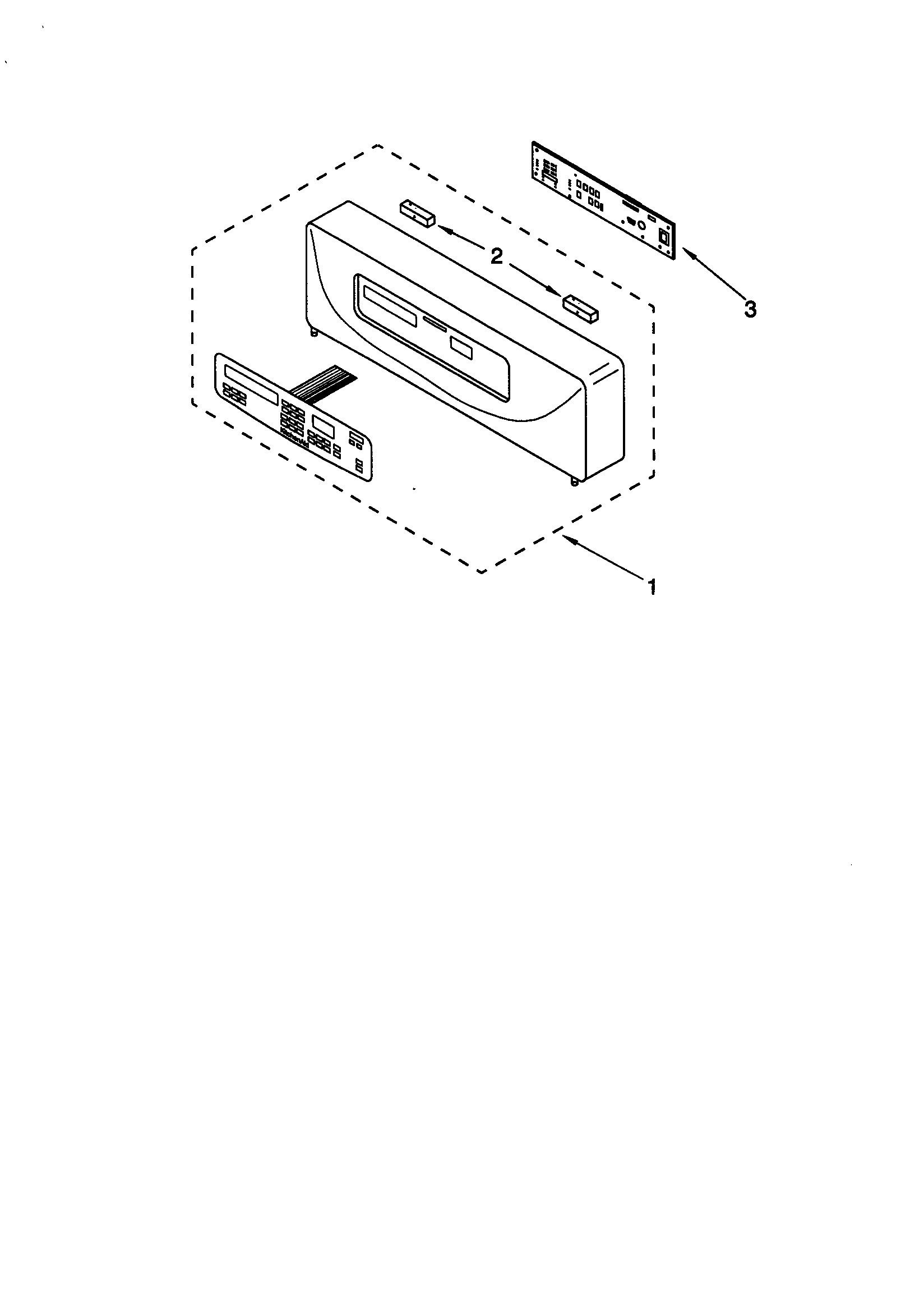 KitchenAid KEBS207DBL7 control panel diagram