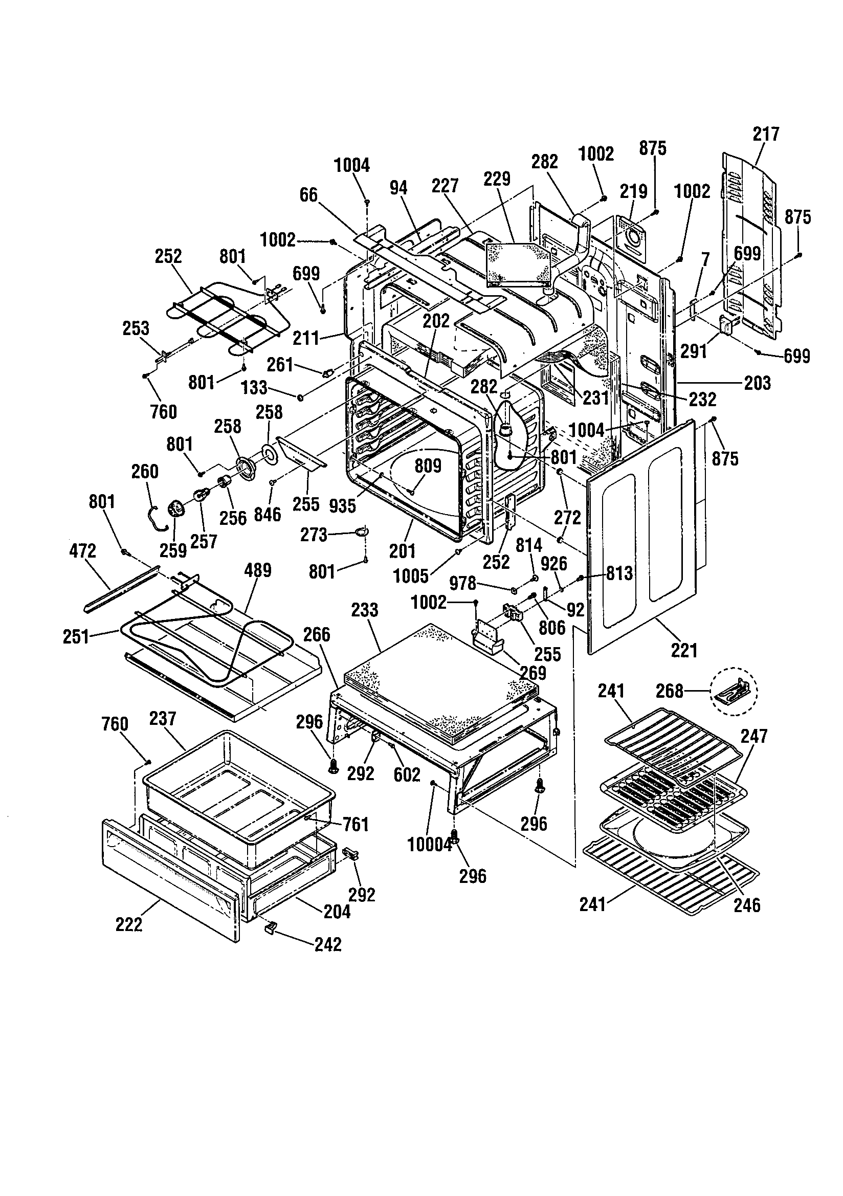 Kenmore 91195987990 body diagram