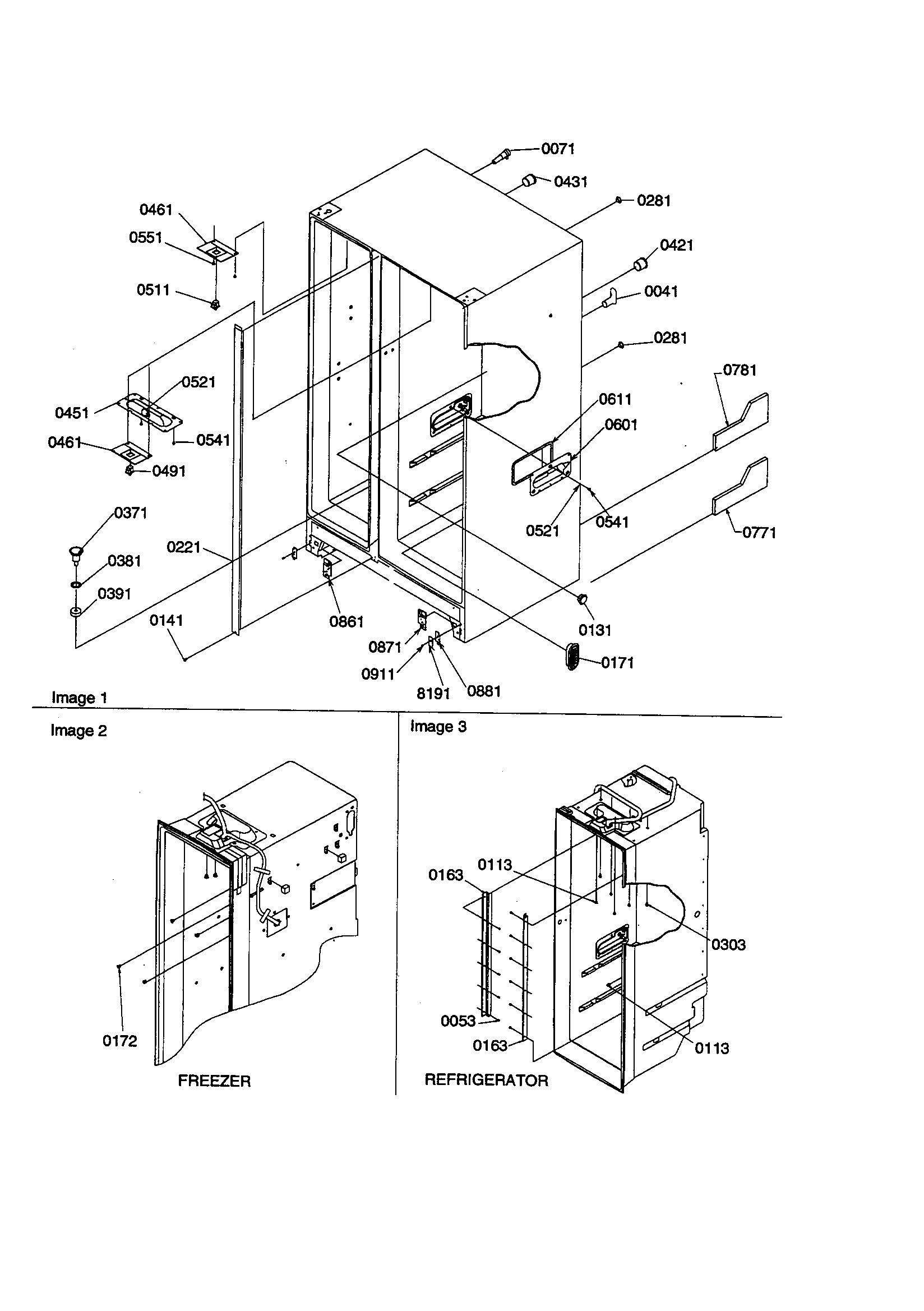 Amana SBD21VL-P1315502WL cabinet diagram