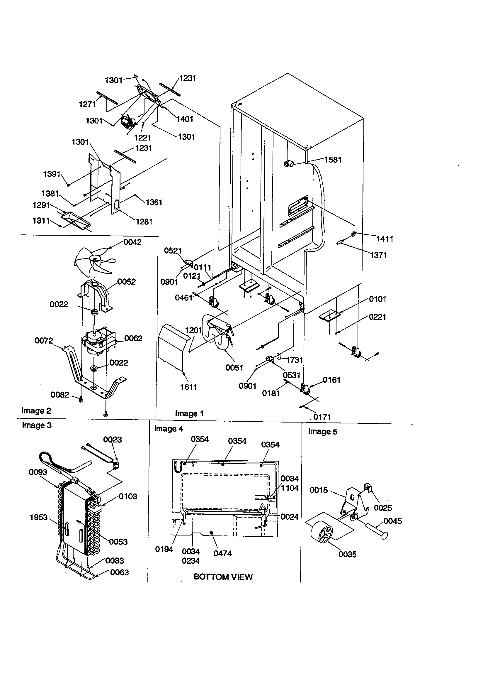 Amana SBD21VL-P1315502WL drain systems, rollers/evaporator diagram