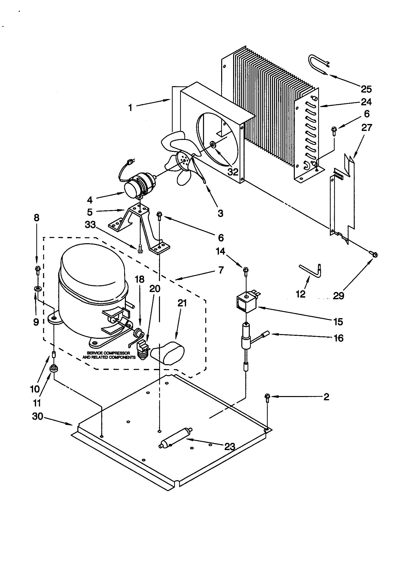 KitchenAid KUIS185FBS1 unit diagram