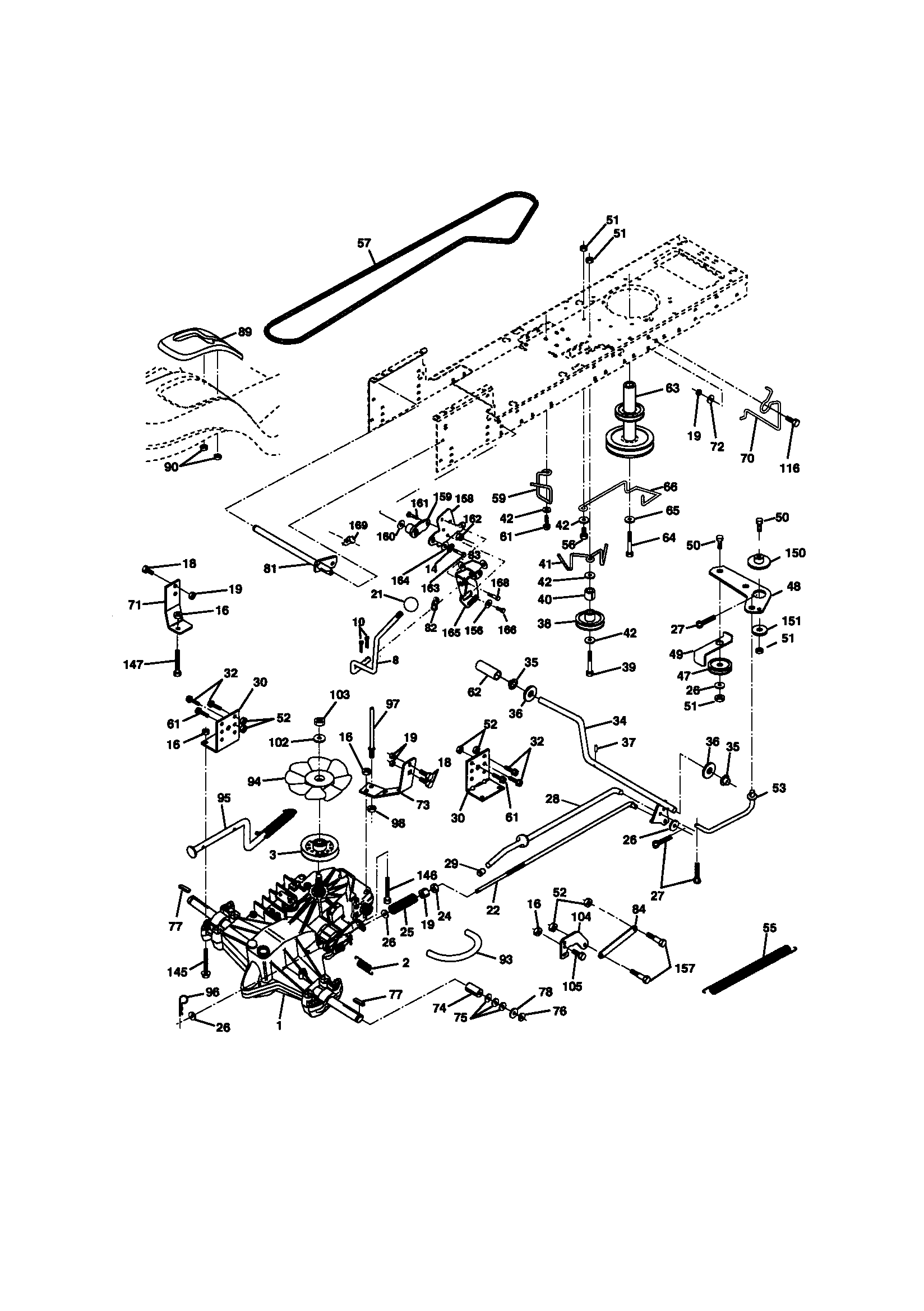 Craftsman 917270861 ground drive diagram