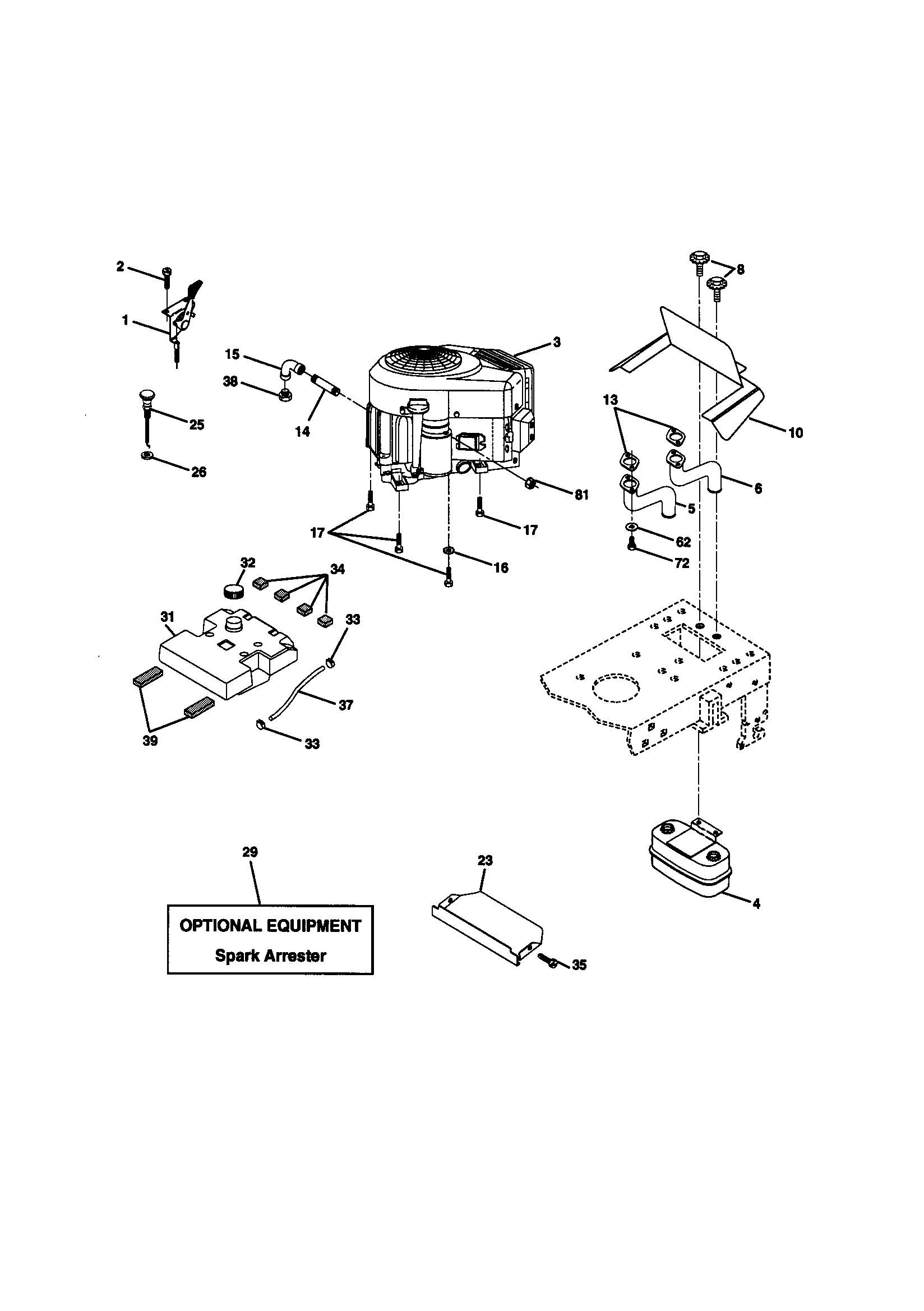 Craftsman 917270861 engine diagram