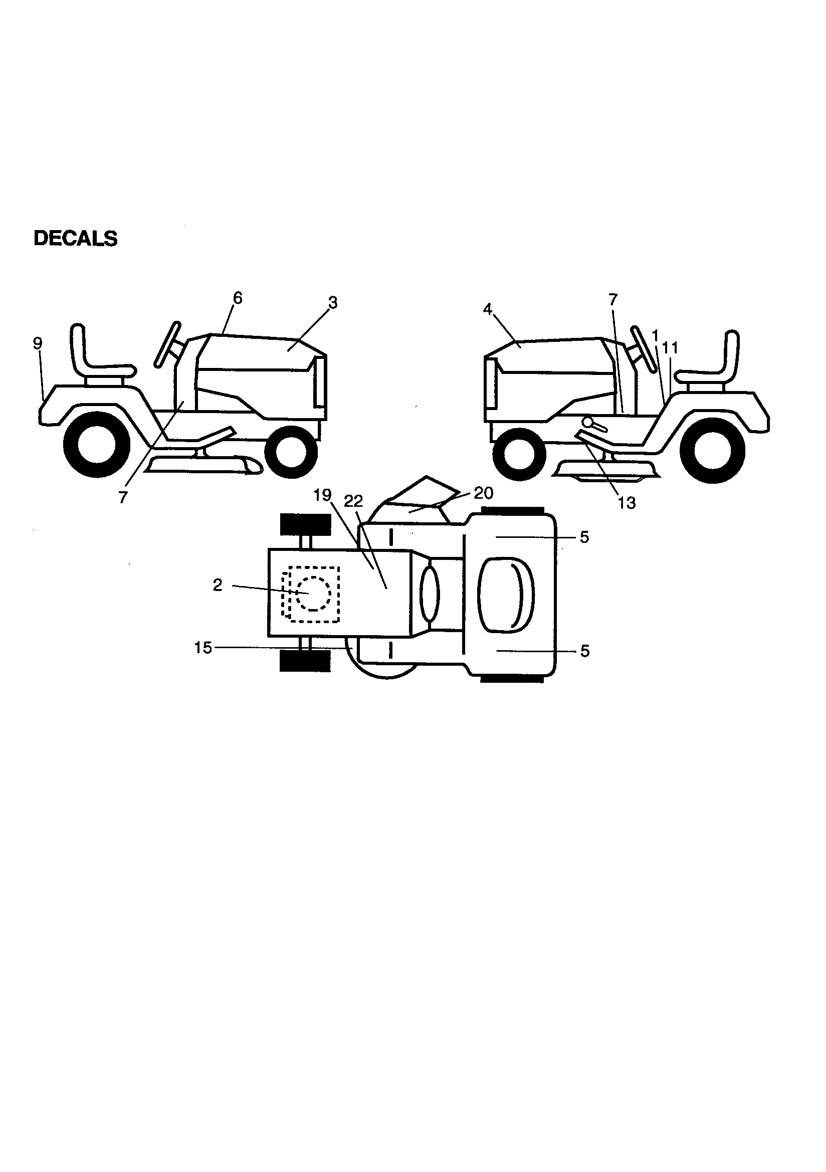 Craftsman 917270861 decals diagram
