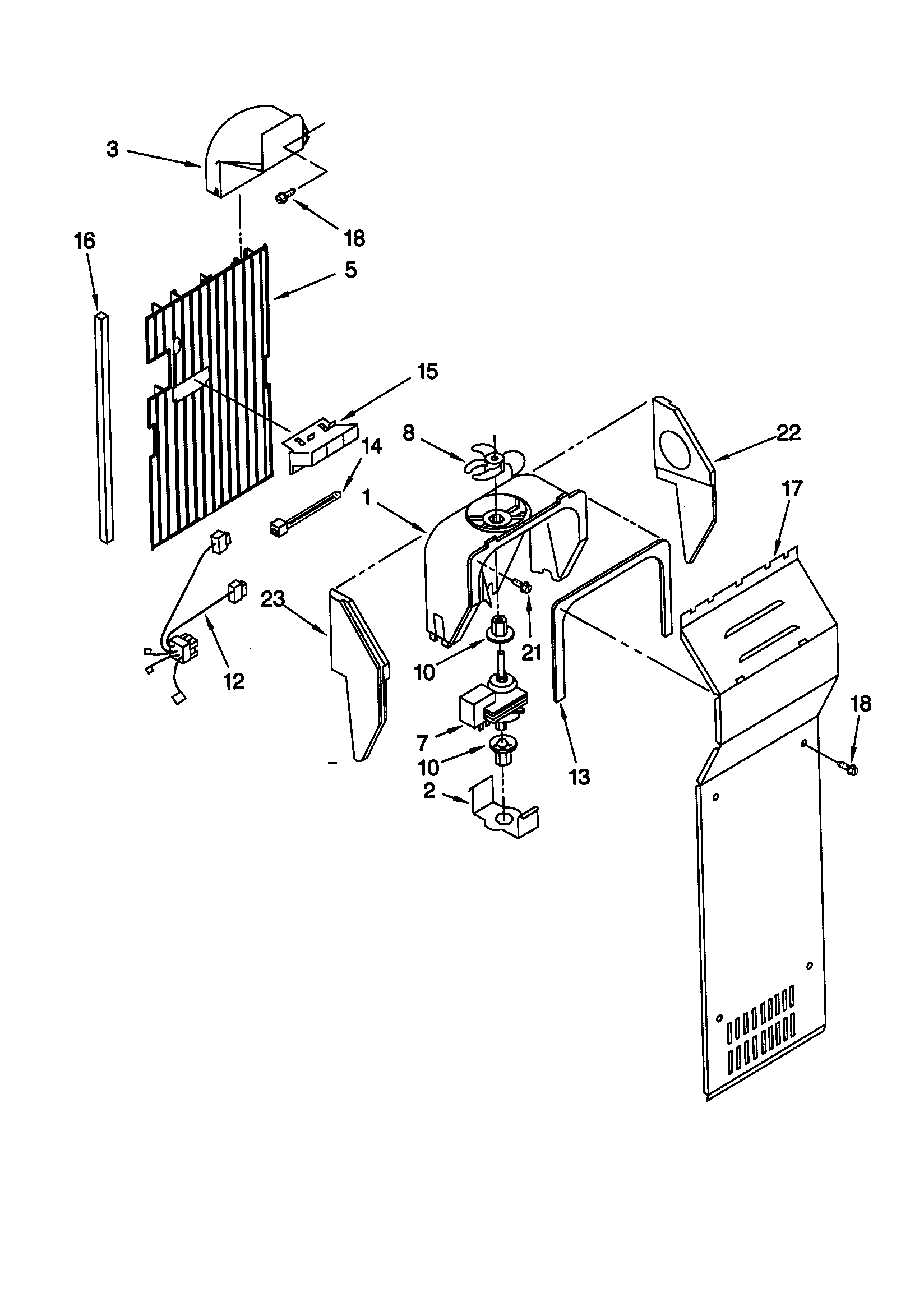 Kenmore 10659537990 air flow diagram