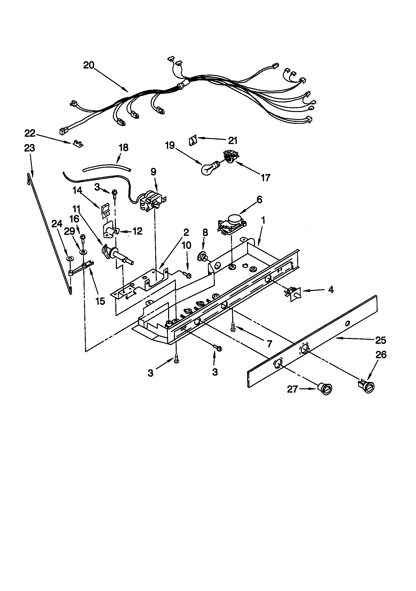 Kenmore 10659537990 control diagram