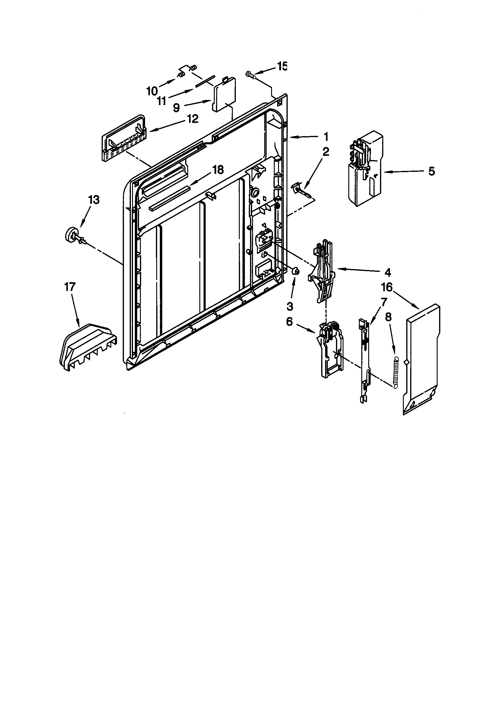 Kenmore 66517799990 inner door diagram