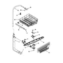 Kenmore 66517792990 upper dishrack and water feed diagram