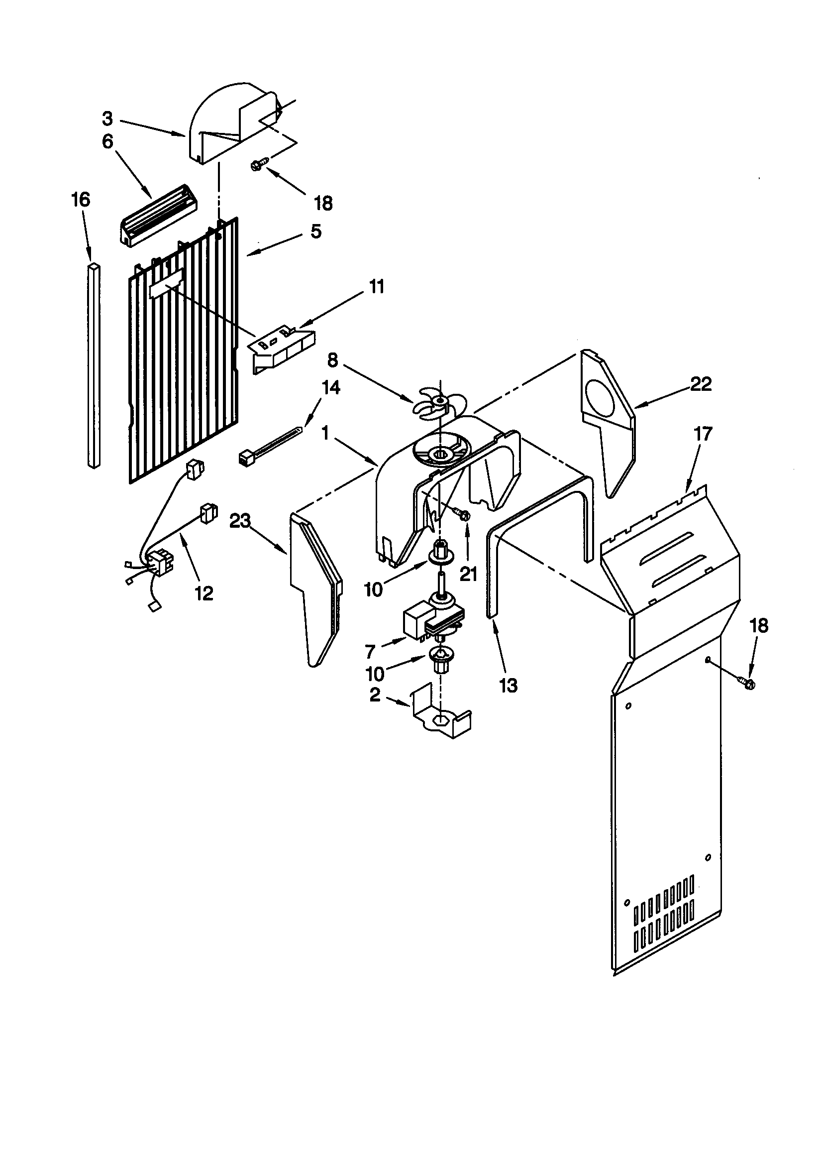 Kenmore 10659237990 air flow diagram