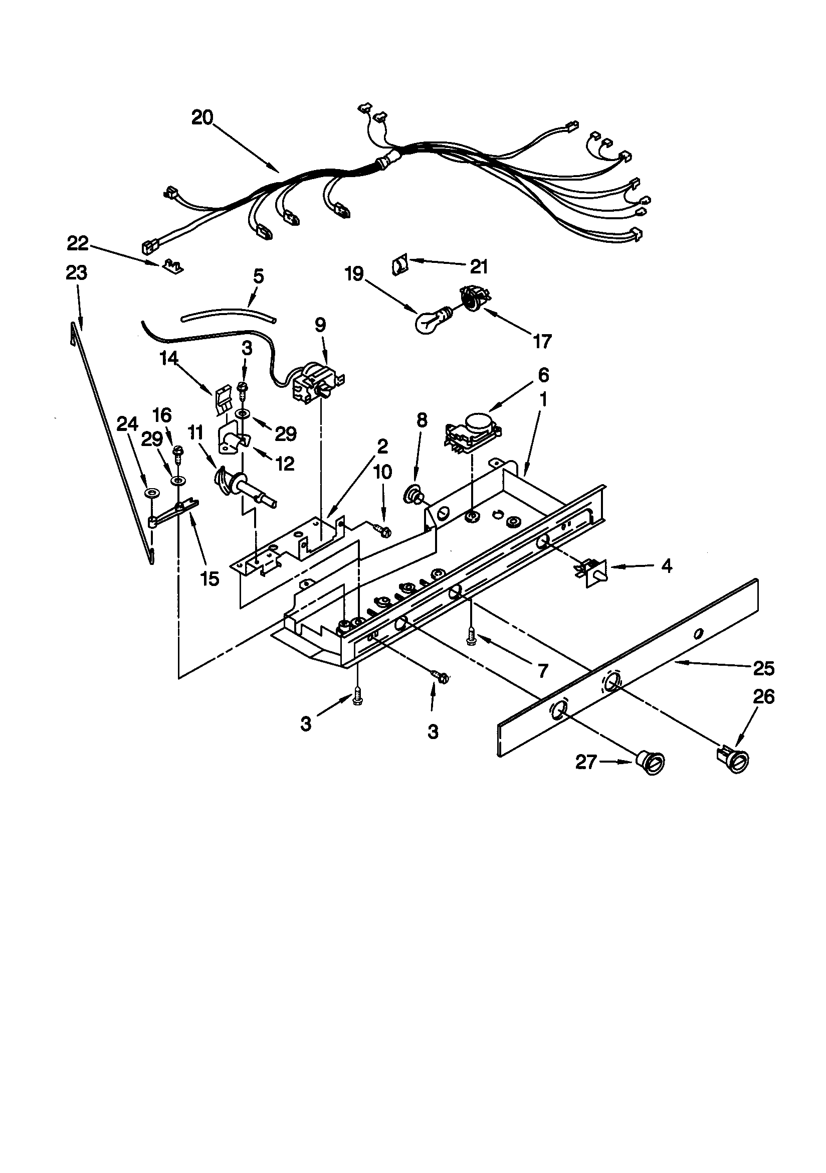 Kenmore 10659237990 control diagram