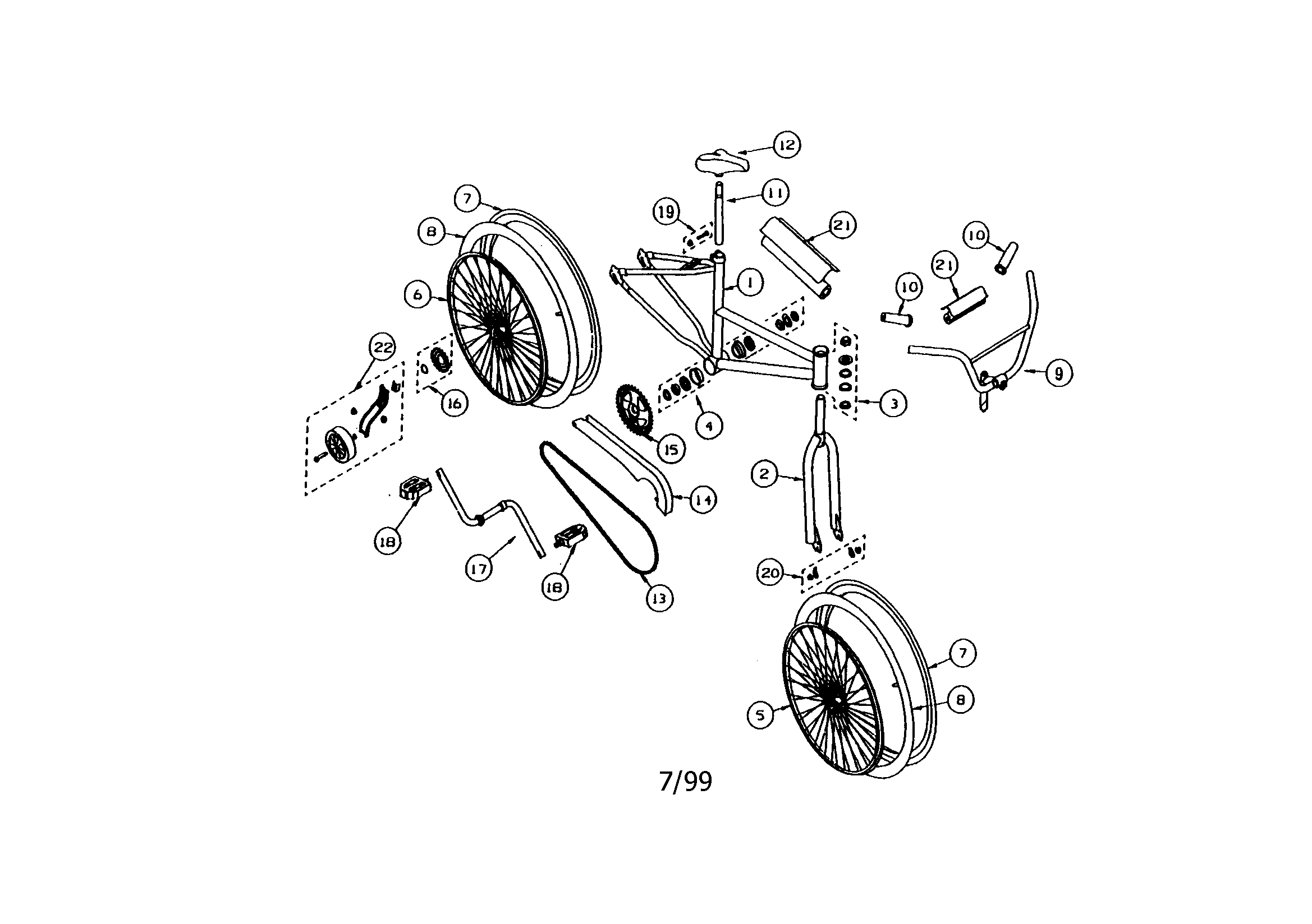 Sears 507459680 looney tunes 16" g diagram