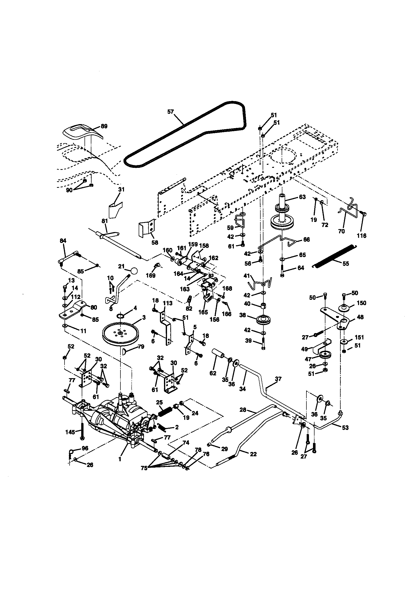 Craftsman 917270891 ground drive diagram