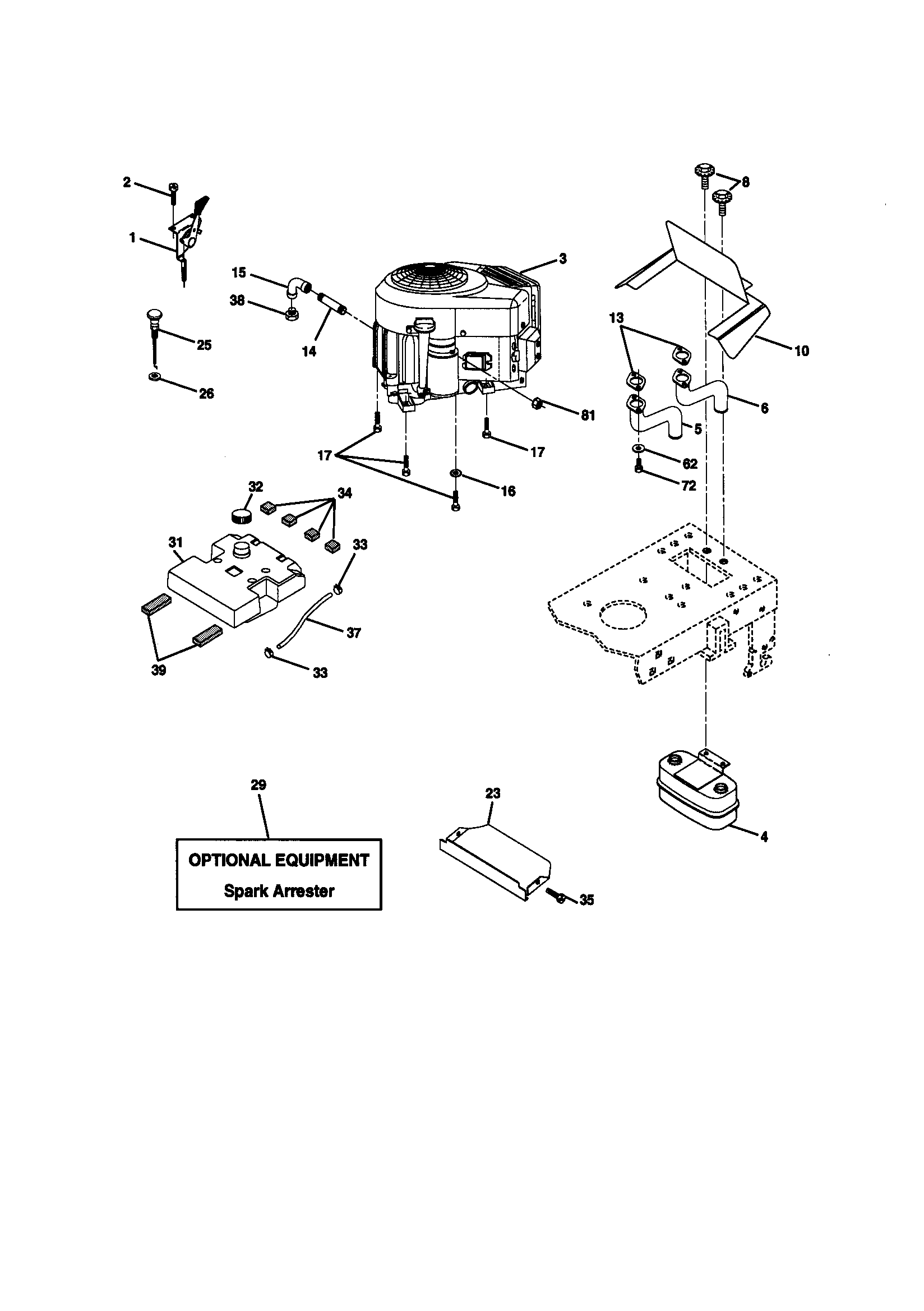 Craftsman 917270891 engine diagram